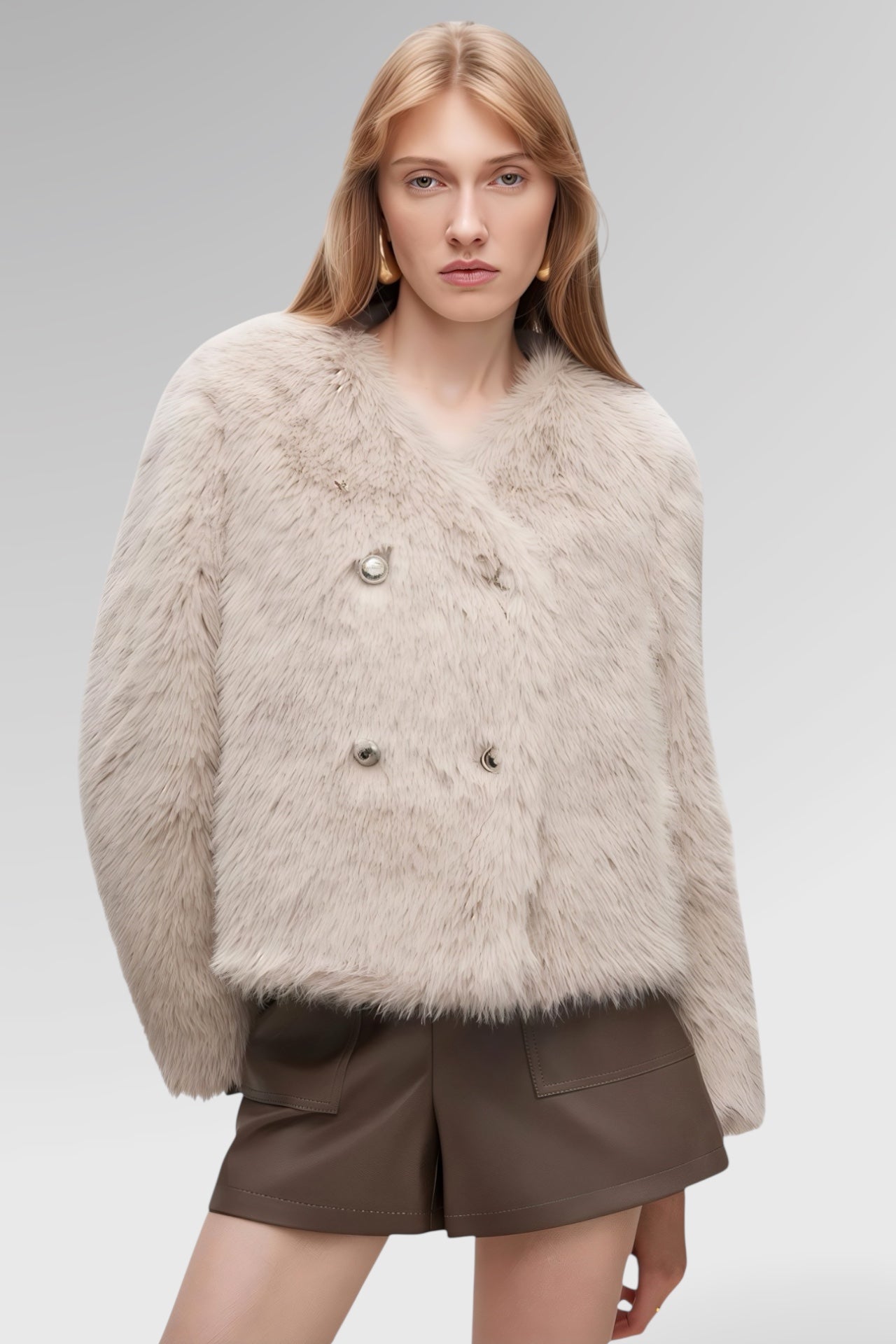 Alpine Whisper Faux Fur Jacket
