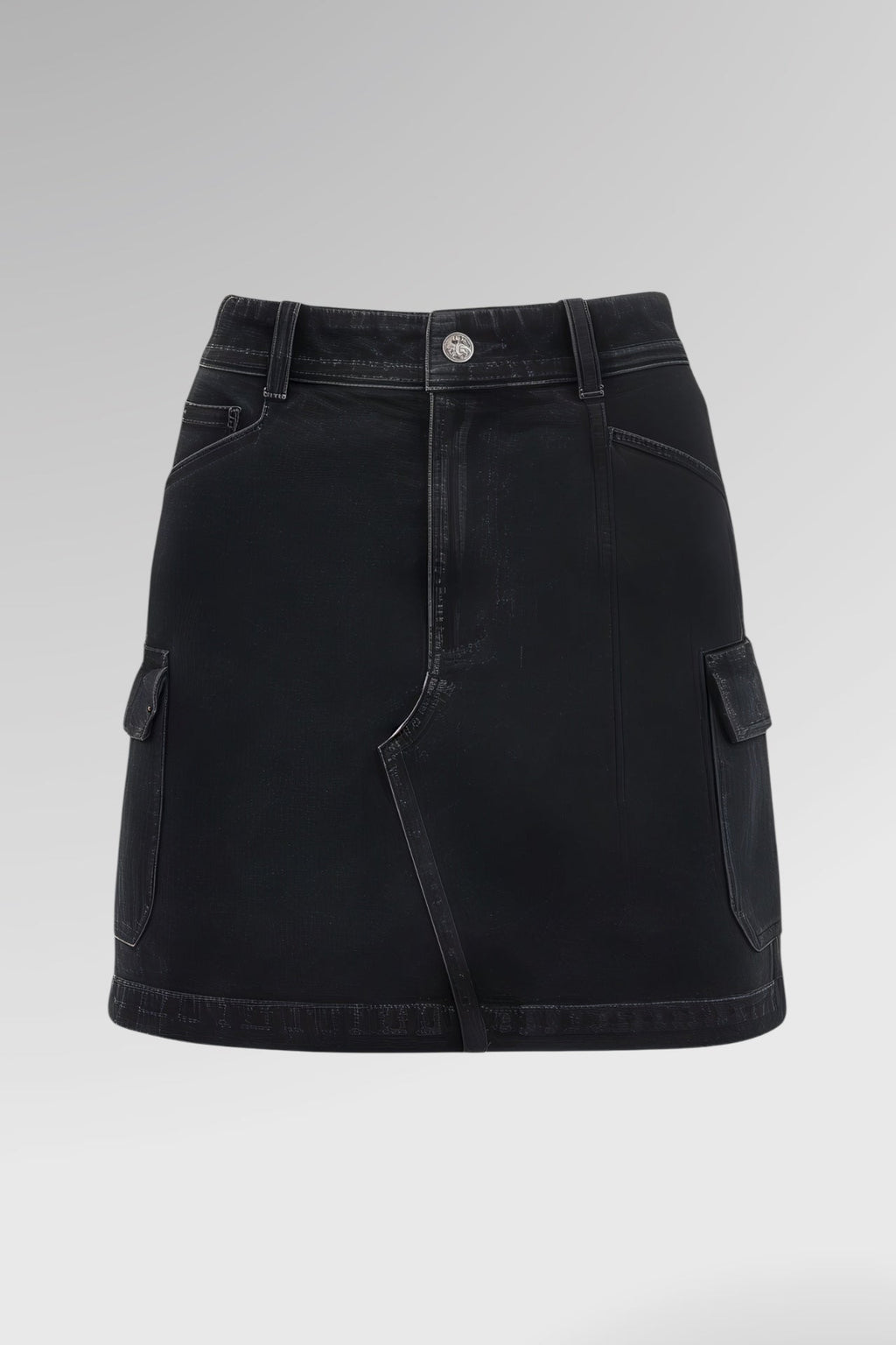 Urban Cargo Denim Mini Skirt