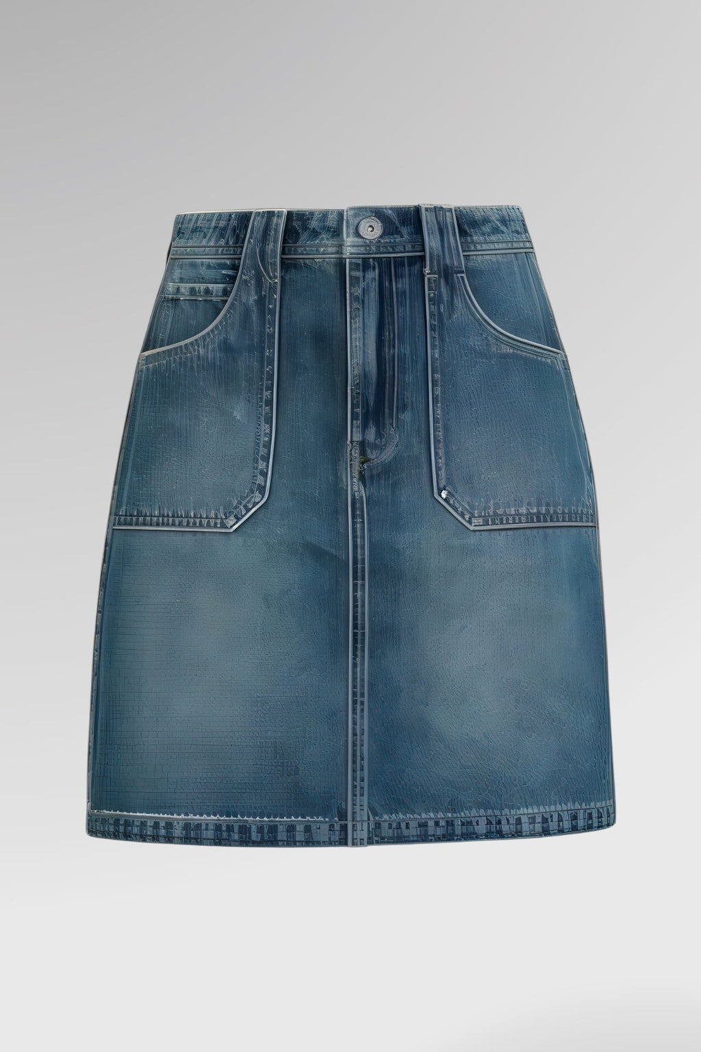 Urban Contour A-Line Denim Skirt