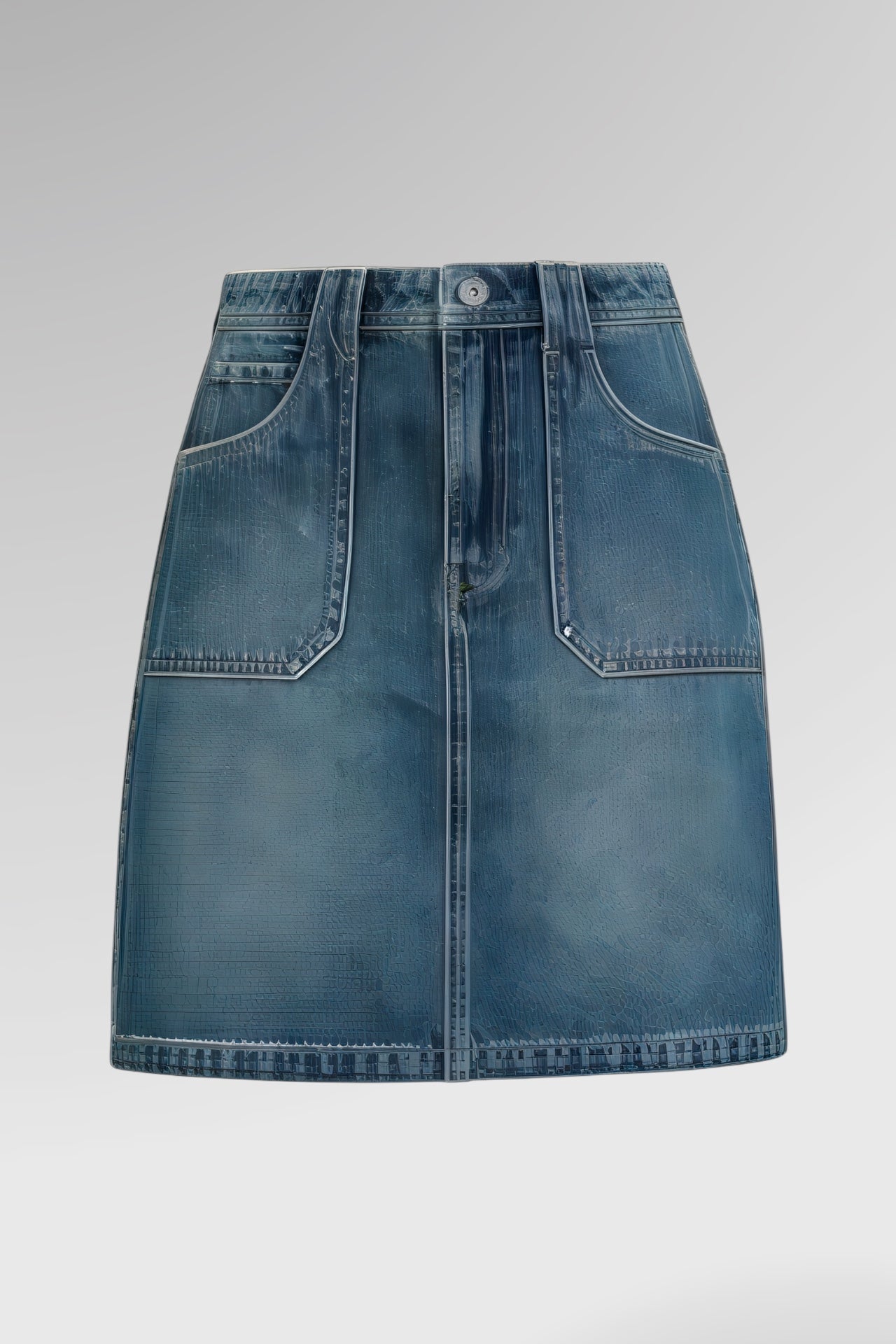 Urban Contour A-Line Denim Skirt