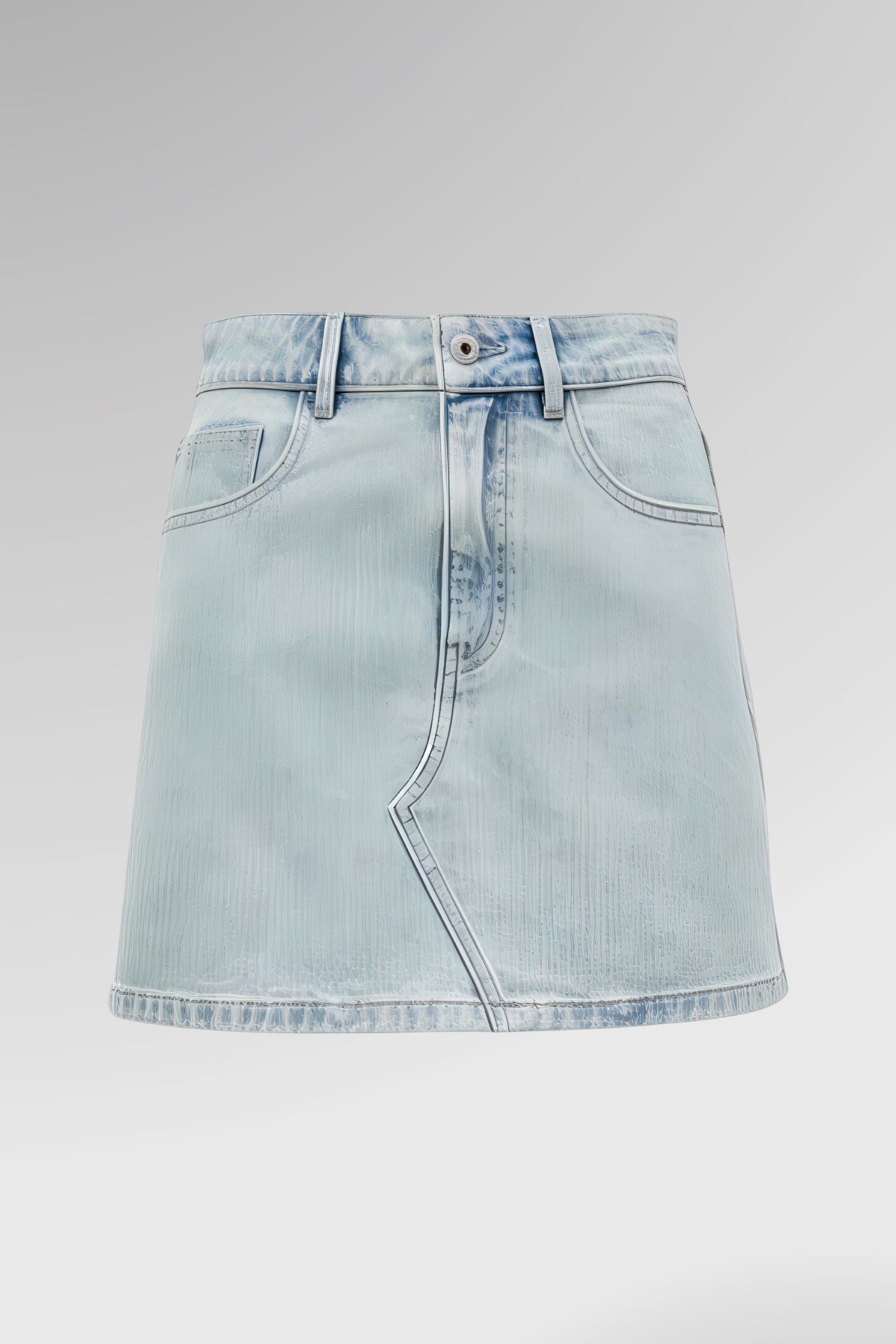 Vintage Cutoff Mini Denim Skirt