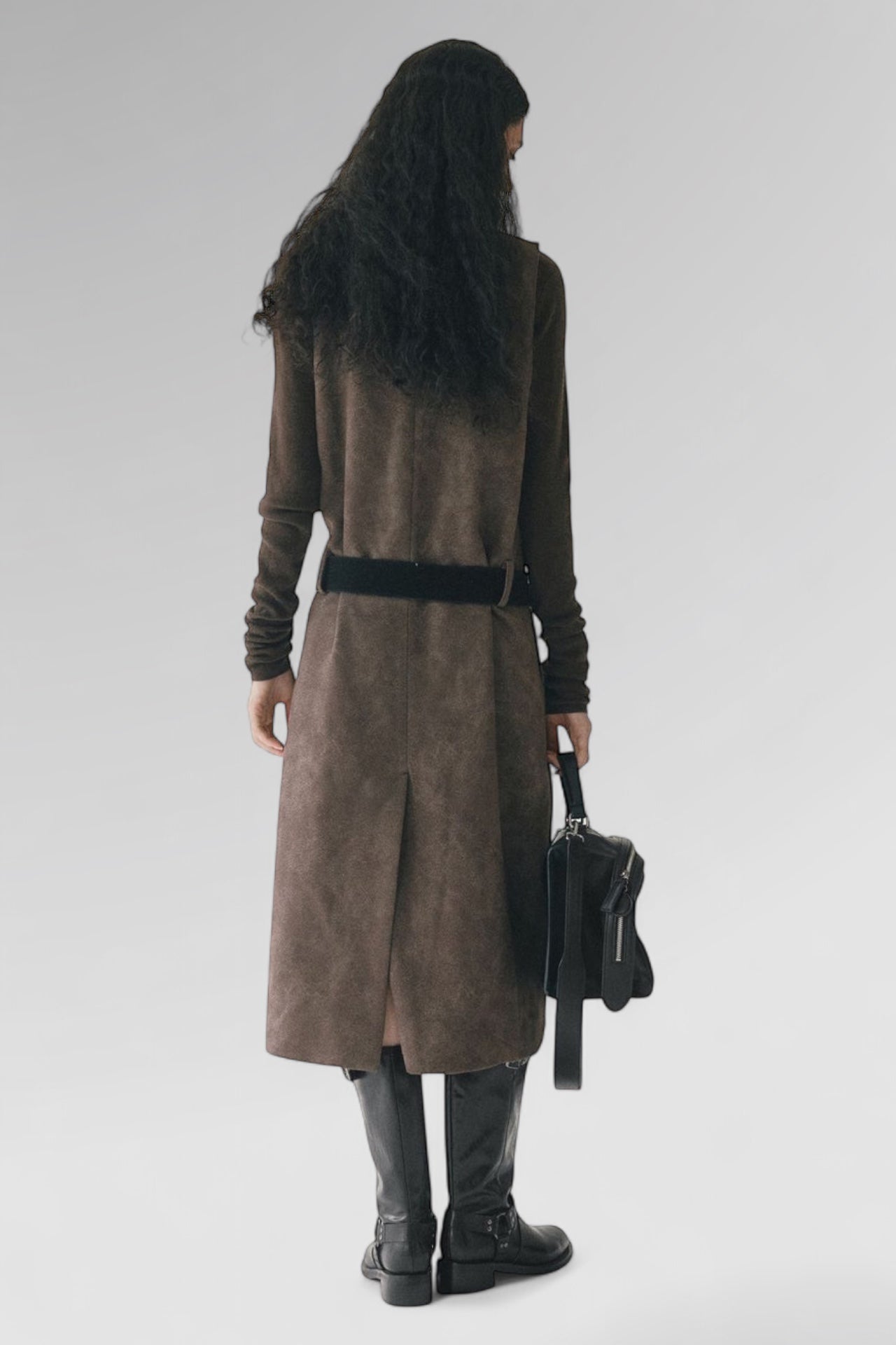 Sculptura Suede Midi Dress