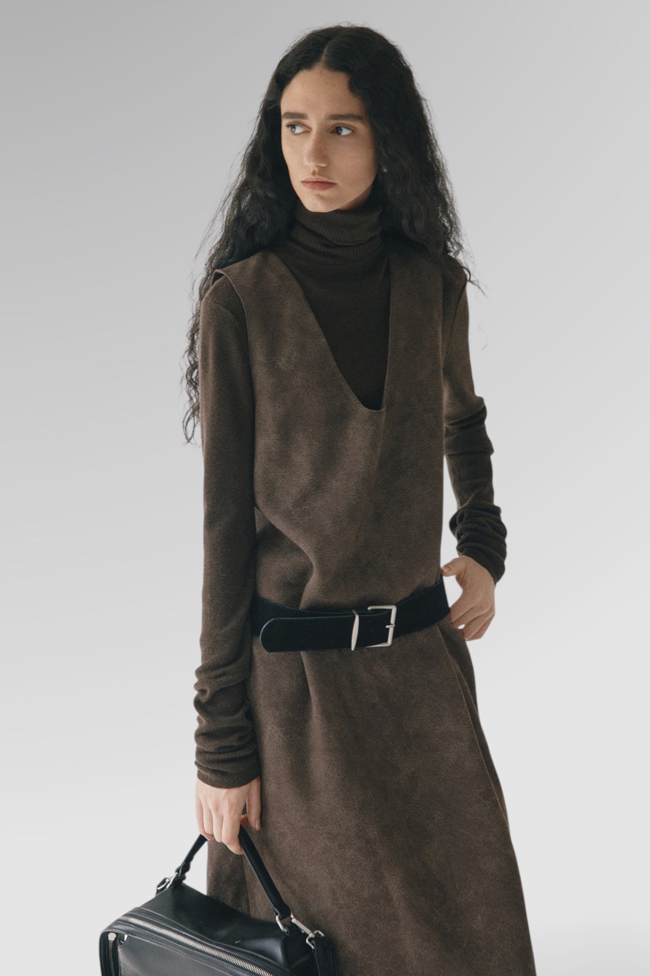 Sculptura Suede Midi Dress