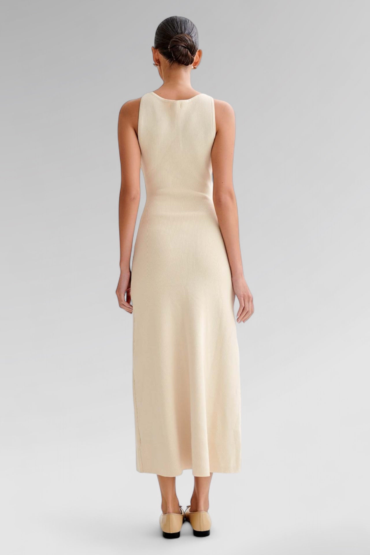 Pearl Row Knitted Maxi Dress