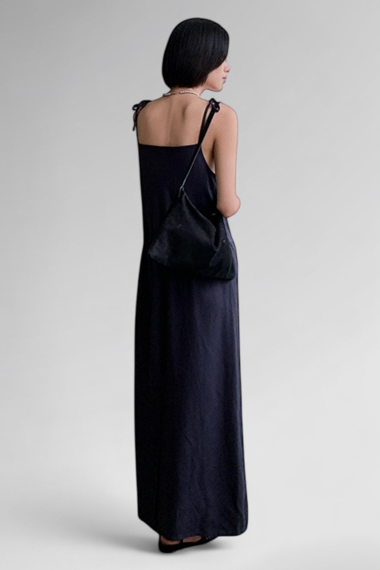 Azure Drift Cowl Maxi Dress
