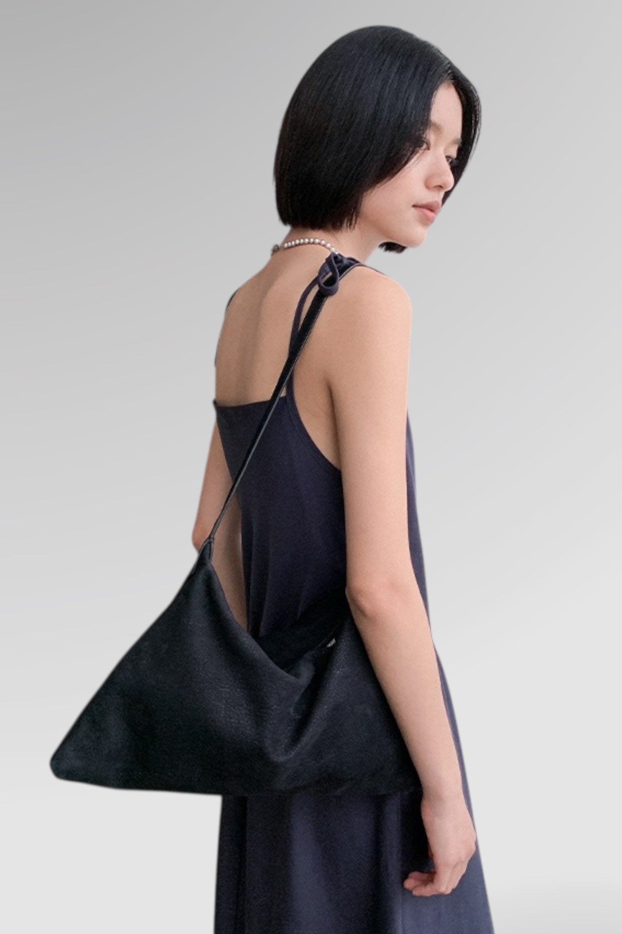 Azure Drift Cowl Maxi Dress