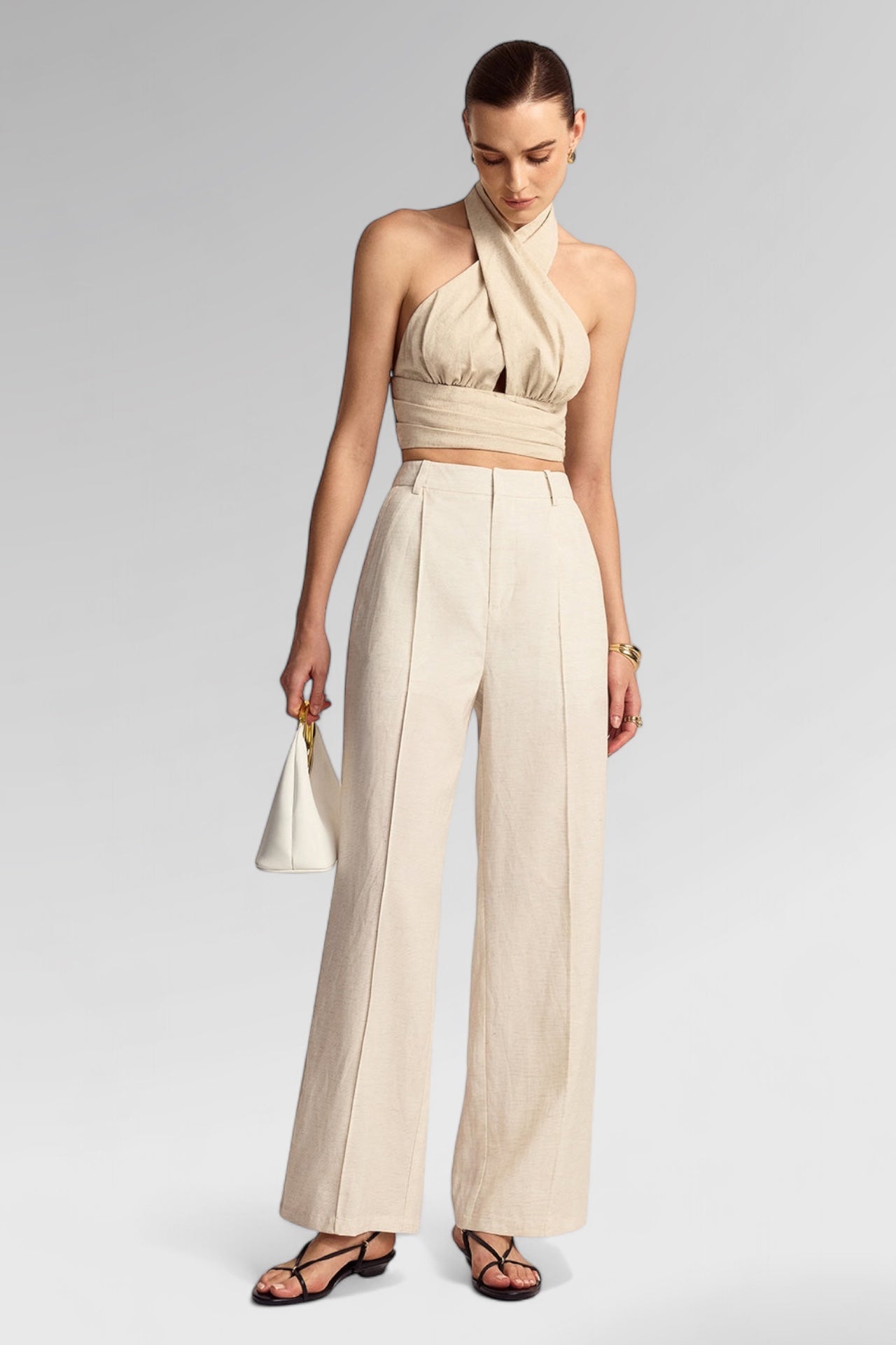 Sahara Twist Linen Top