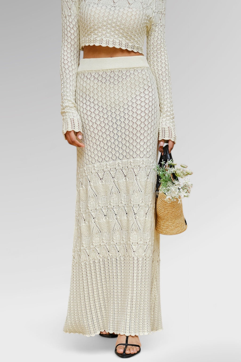 Ethereal Knit Maxi Skirt