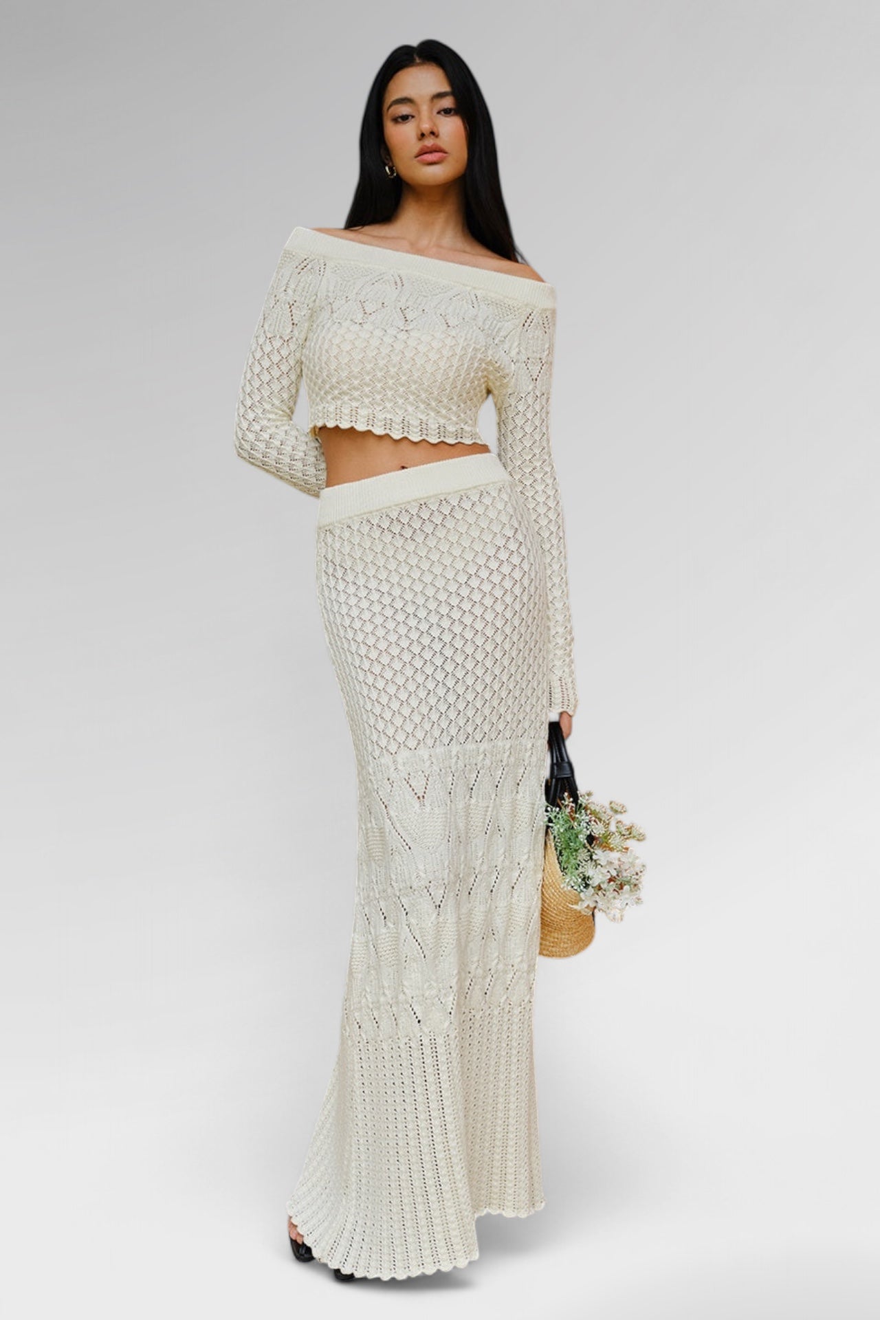 Ethereal Knit Maxi Skirt