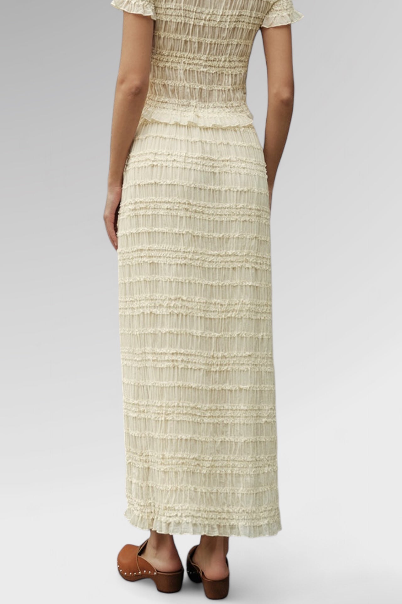 Sunwoven Shirred Maxi Skirt