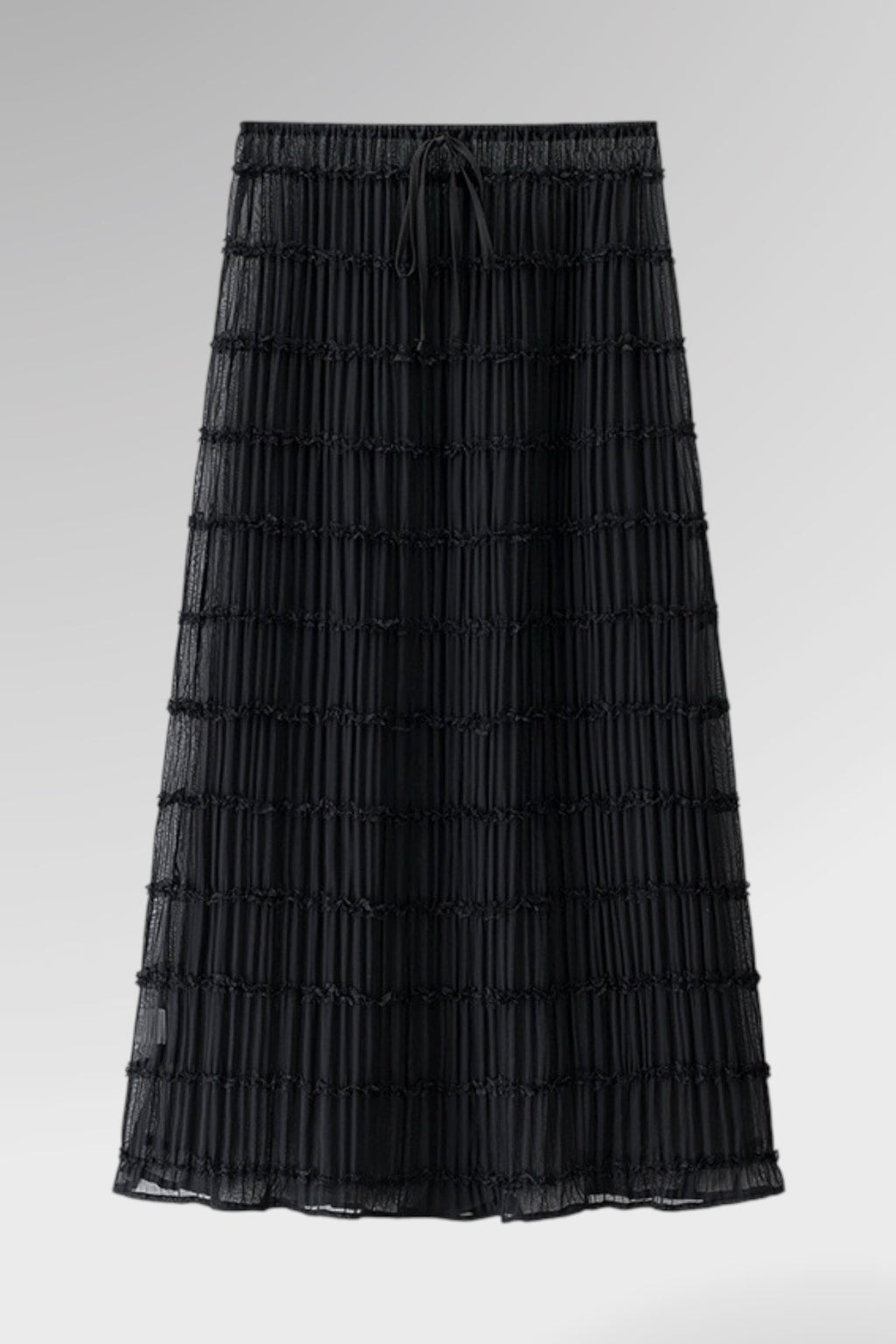 Whispered Grace Textured Maxi Skirt