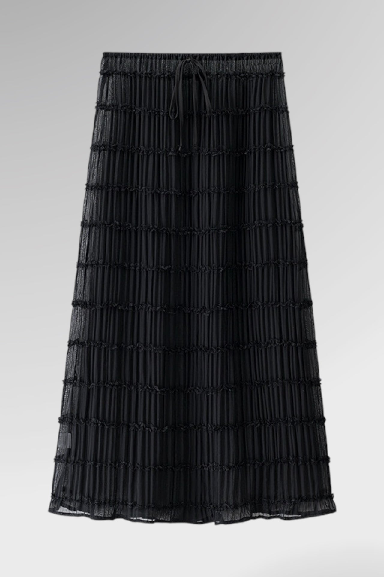 Whispered Grace Textured Maxi Skirt