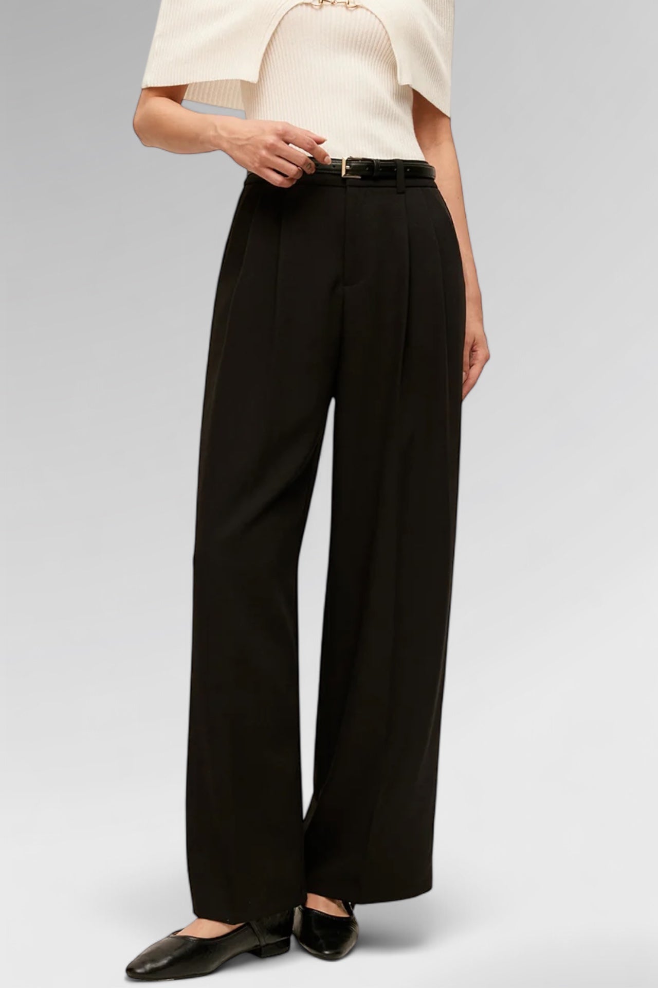 Noir Stripe Tailored Trousers