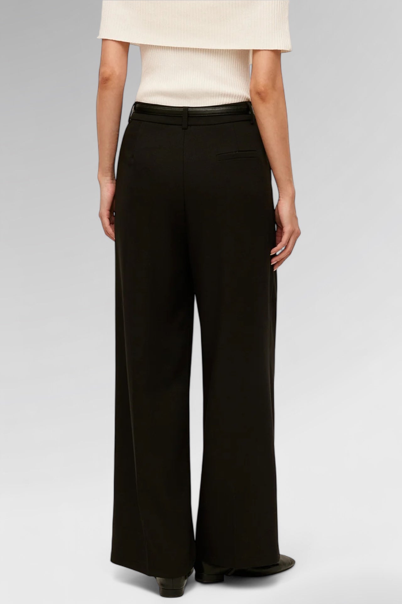 Noir Stripe Tailored Trousers