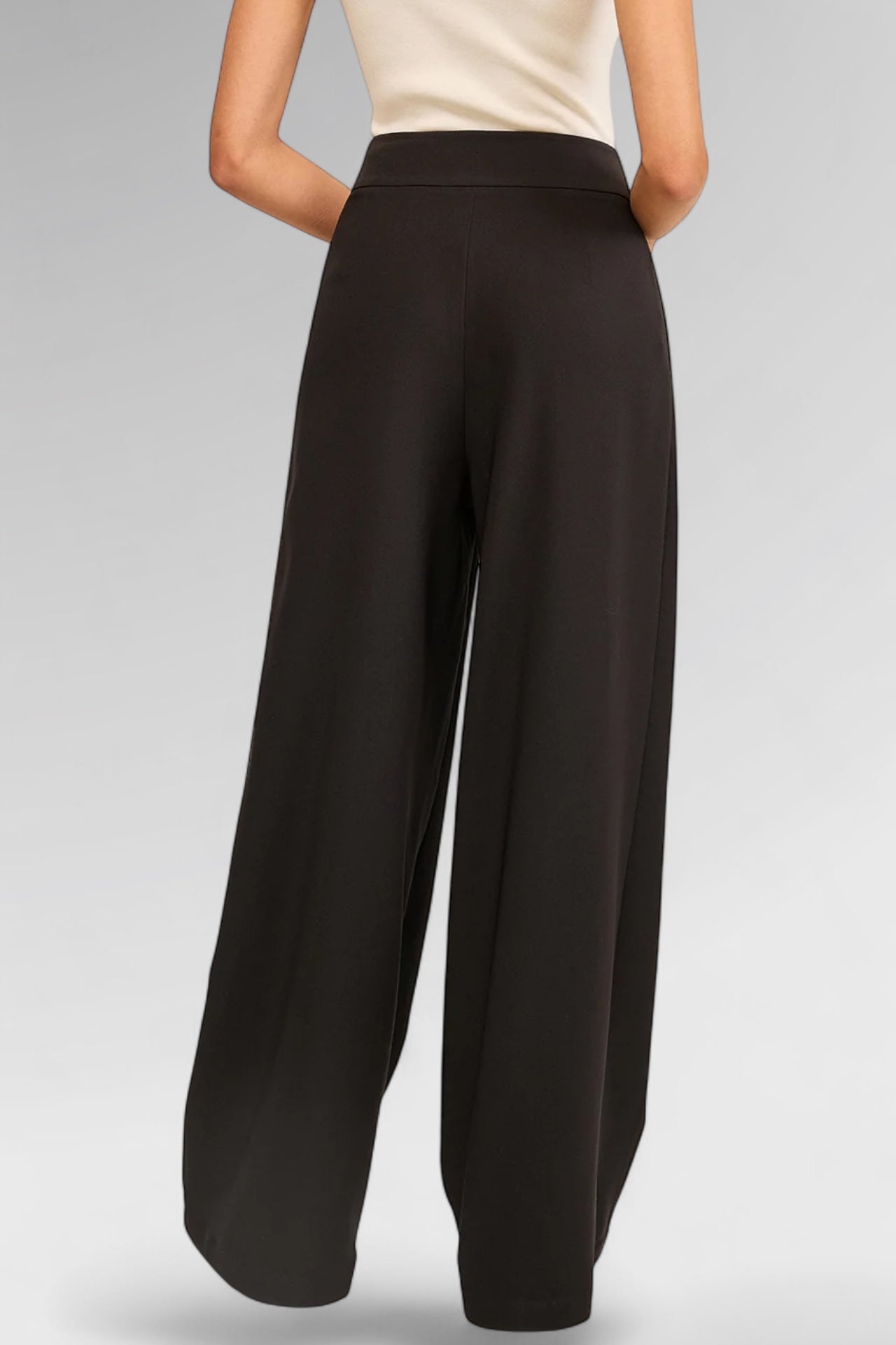 Sculpt Waist Wide-Leg Trousers
