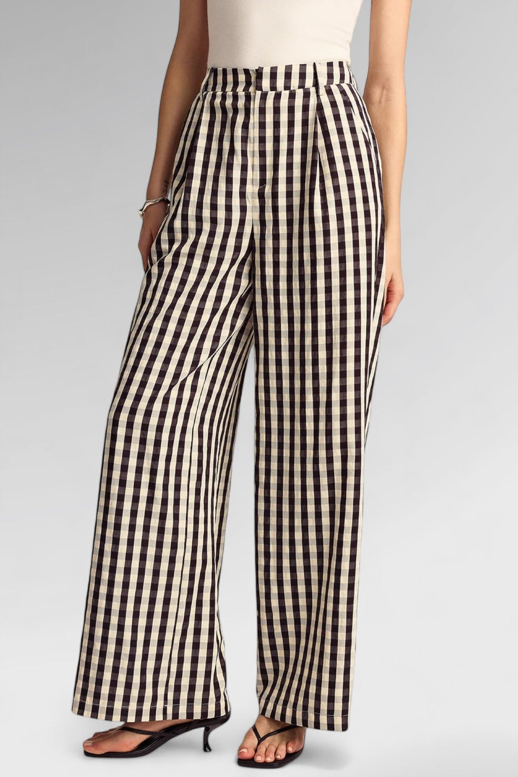 Refined Pinstripe Linen Trousers
