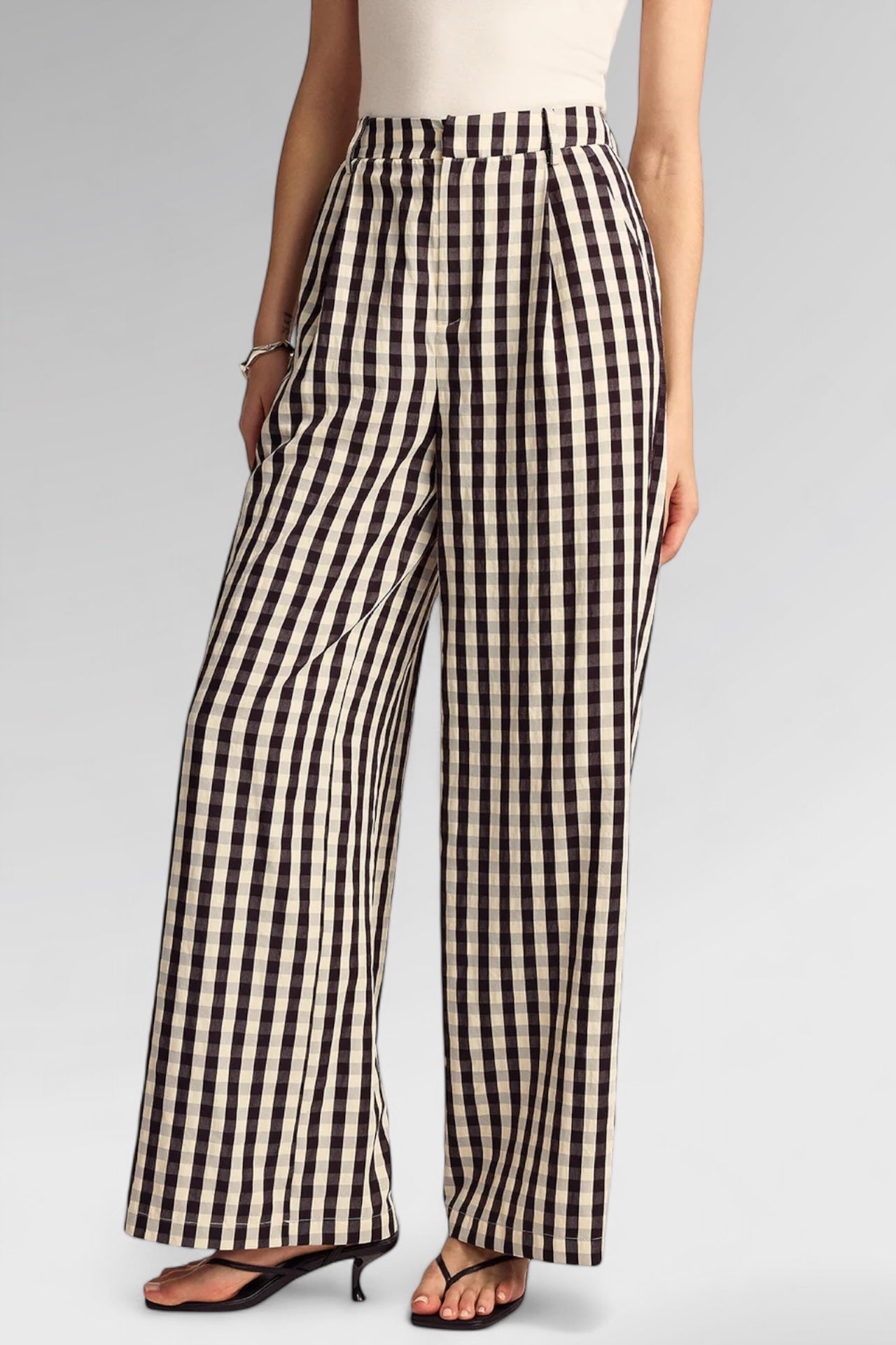 Refined Pinstripe Linen Trousers