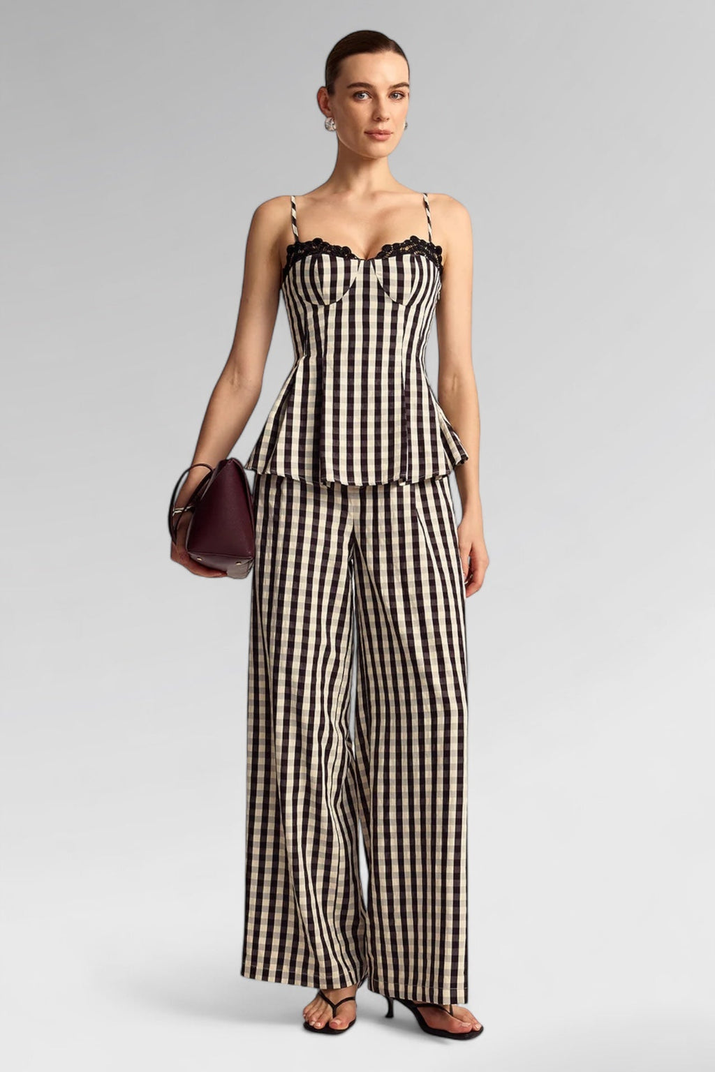 Refined Pinstripe Linen Trousers