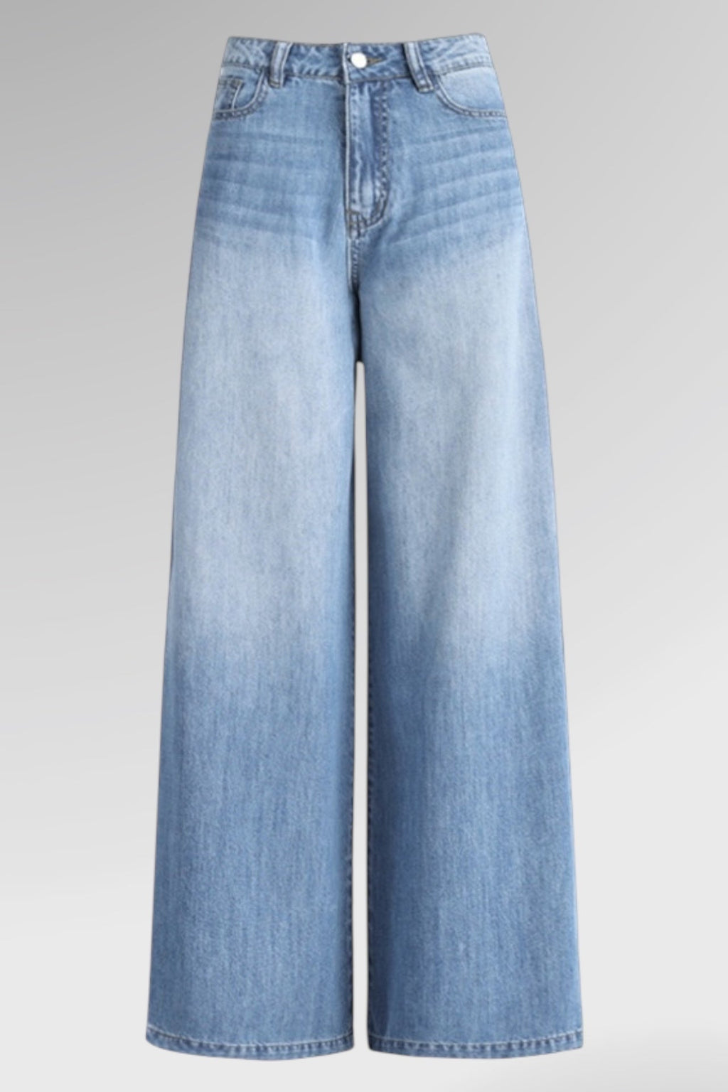 Midnight Wide-Leg Denim Jeans