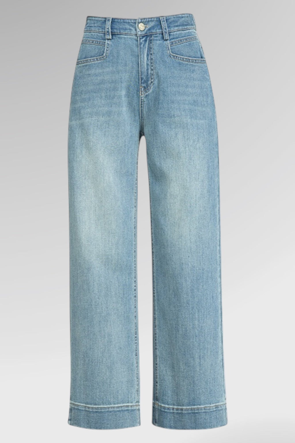 Ivory Path Straight Denim Jeans