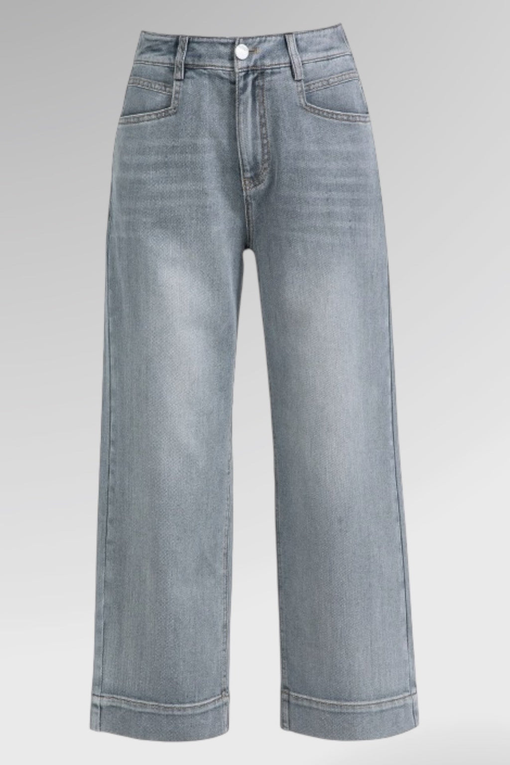 Ivory Path Straight Denim Jeans