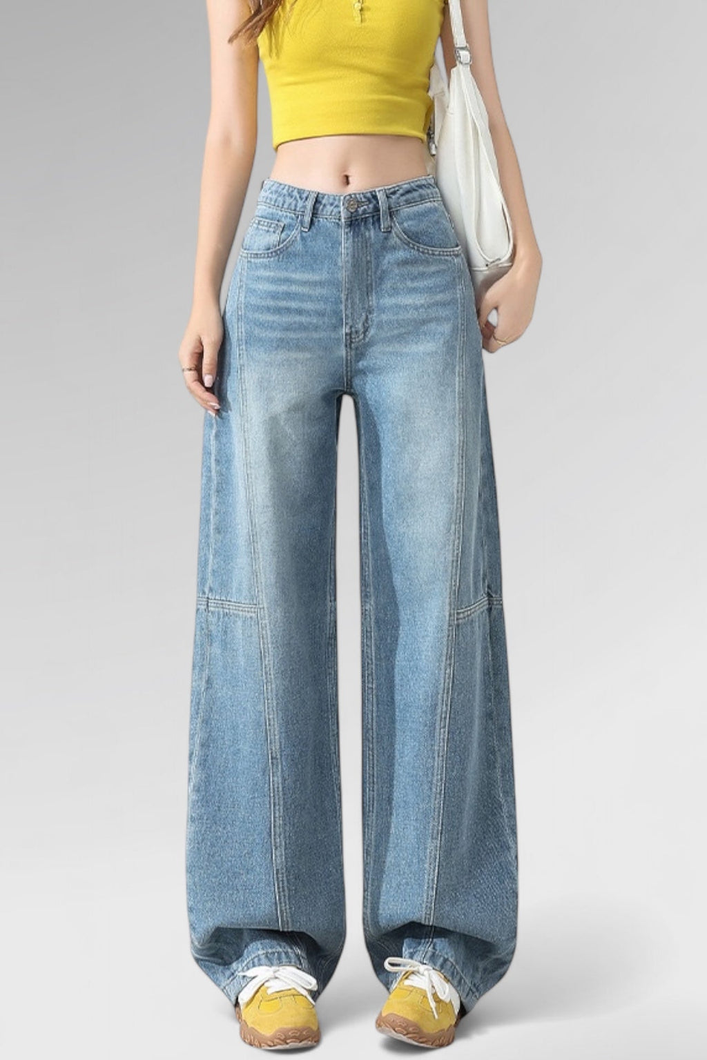 Light Blue Seamline Oversized Denim