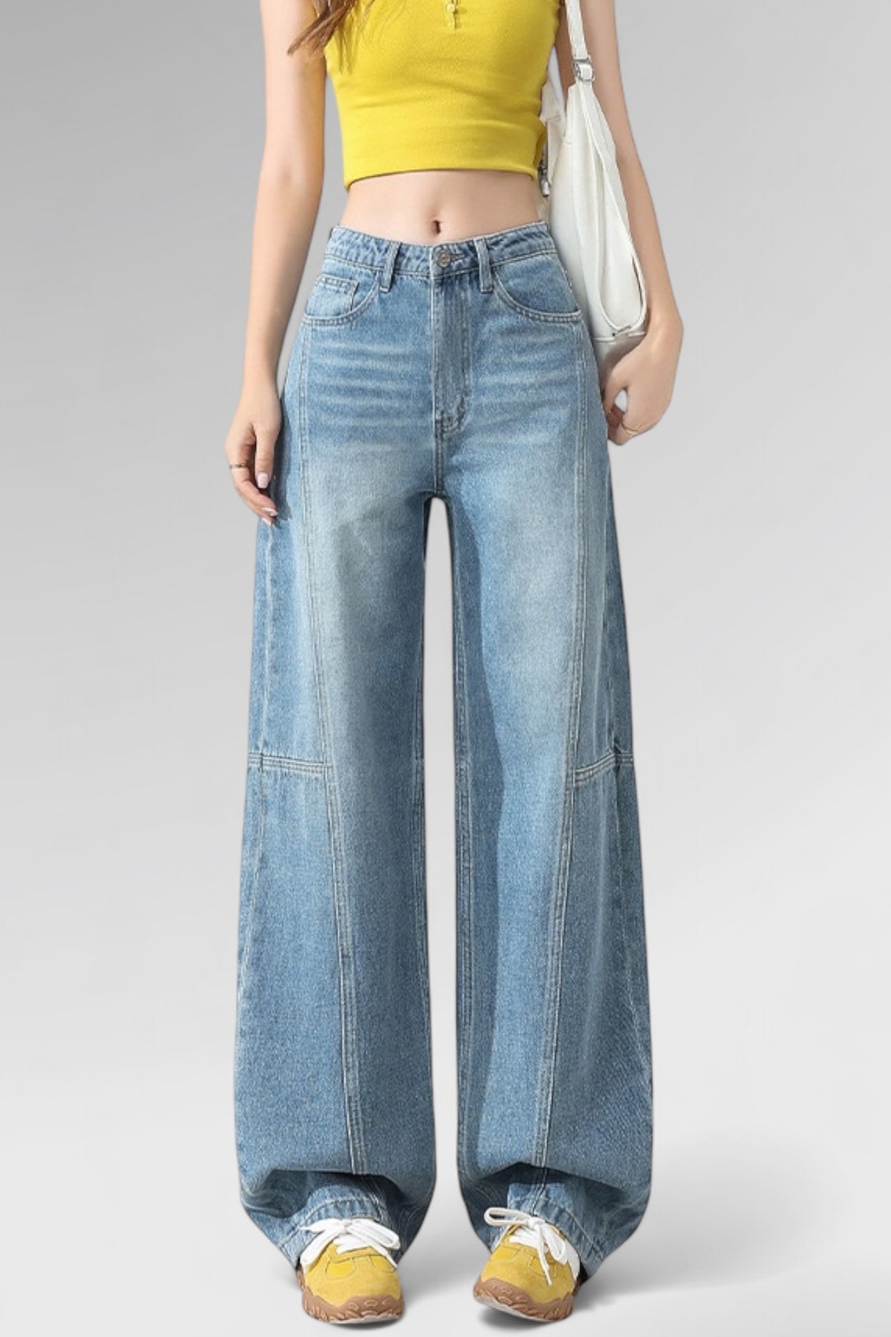 Light Blue Seamline Oversized Denim