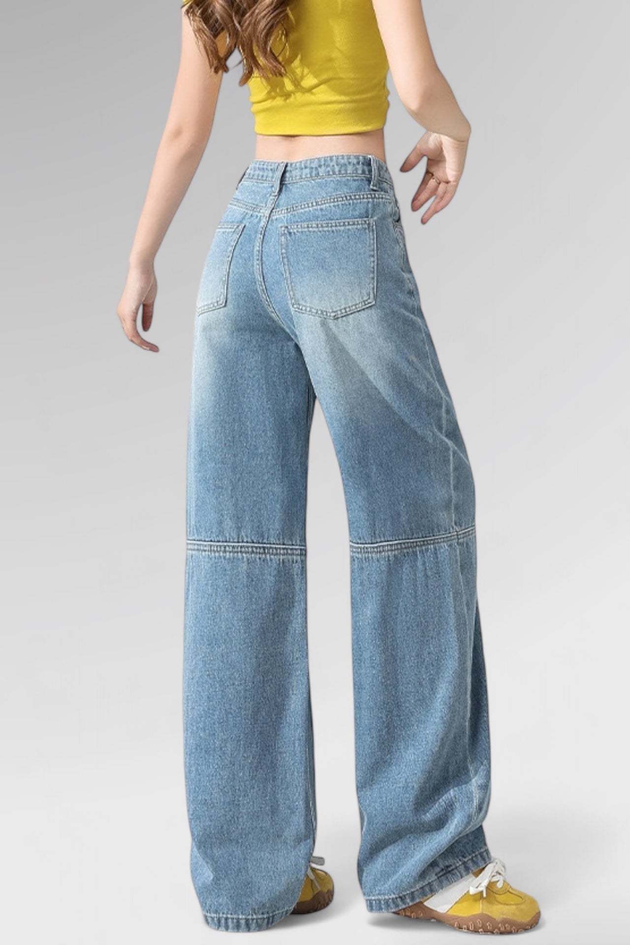 Light Blue Seamline Oversized Denim