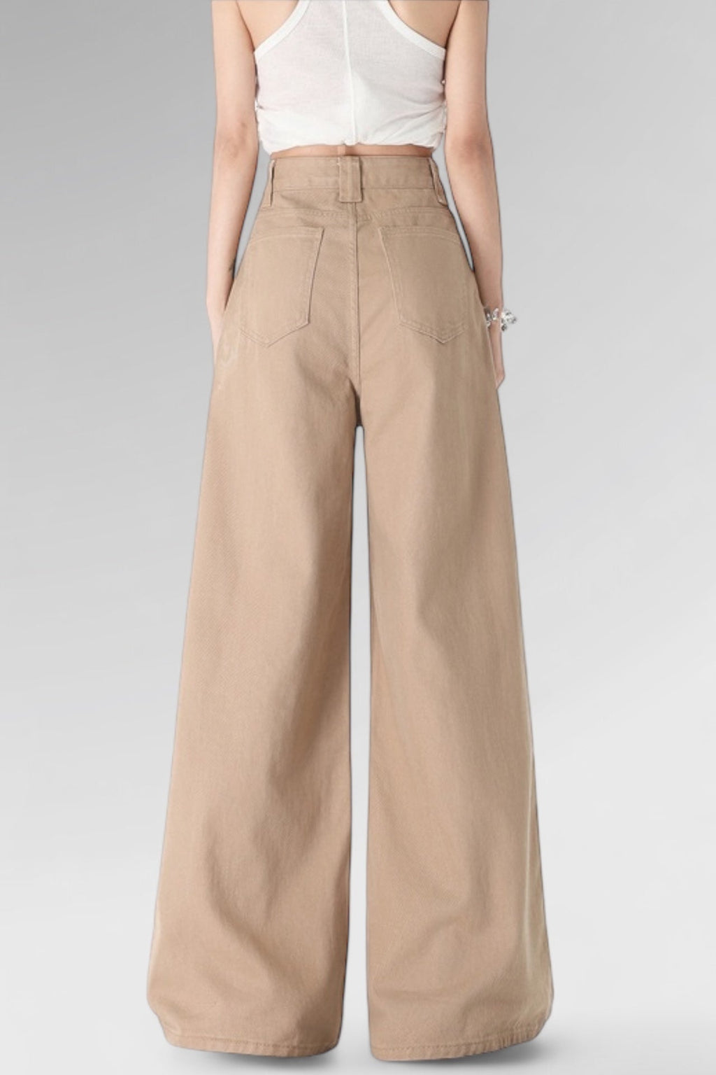 Latte Horizon Wide-Leg Jeans