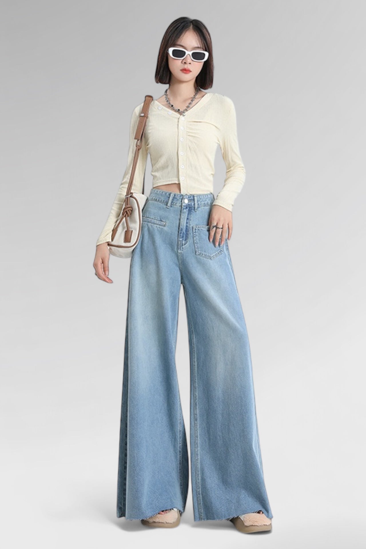 Eclipse Wide-Leg Denim Jeans