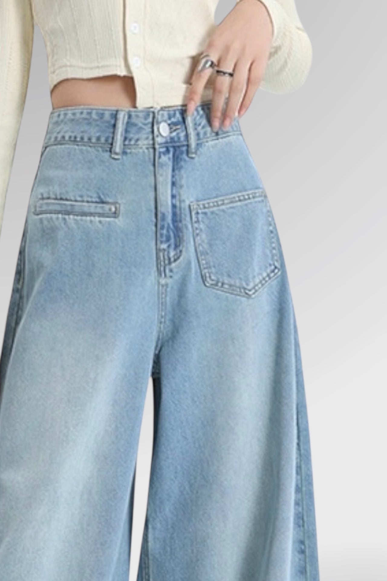 Eclipse Wide-Leg Denim Jeans