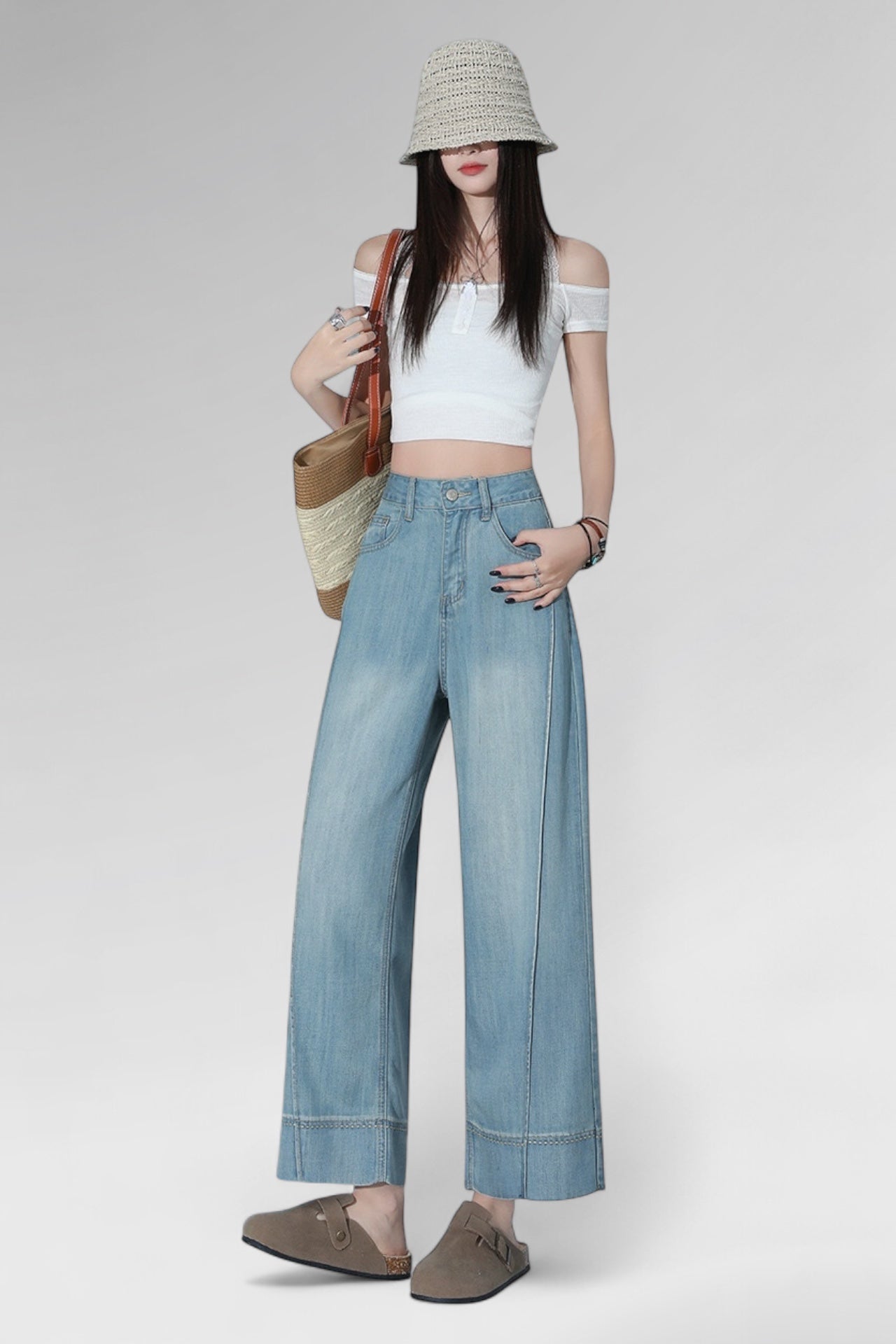 Harbourline Cropped Denim Jeans