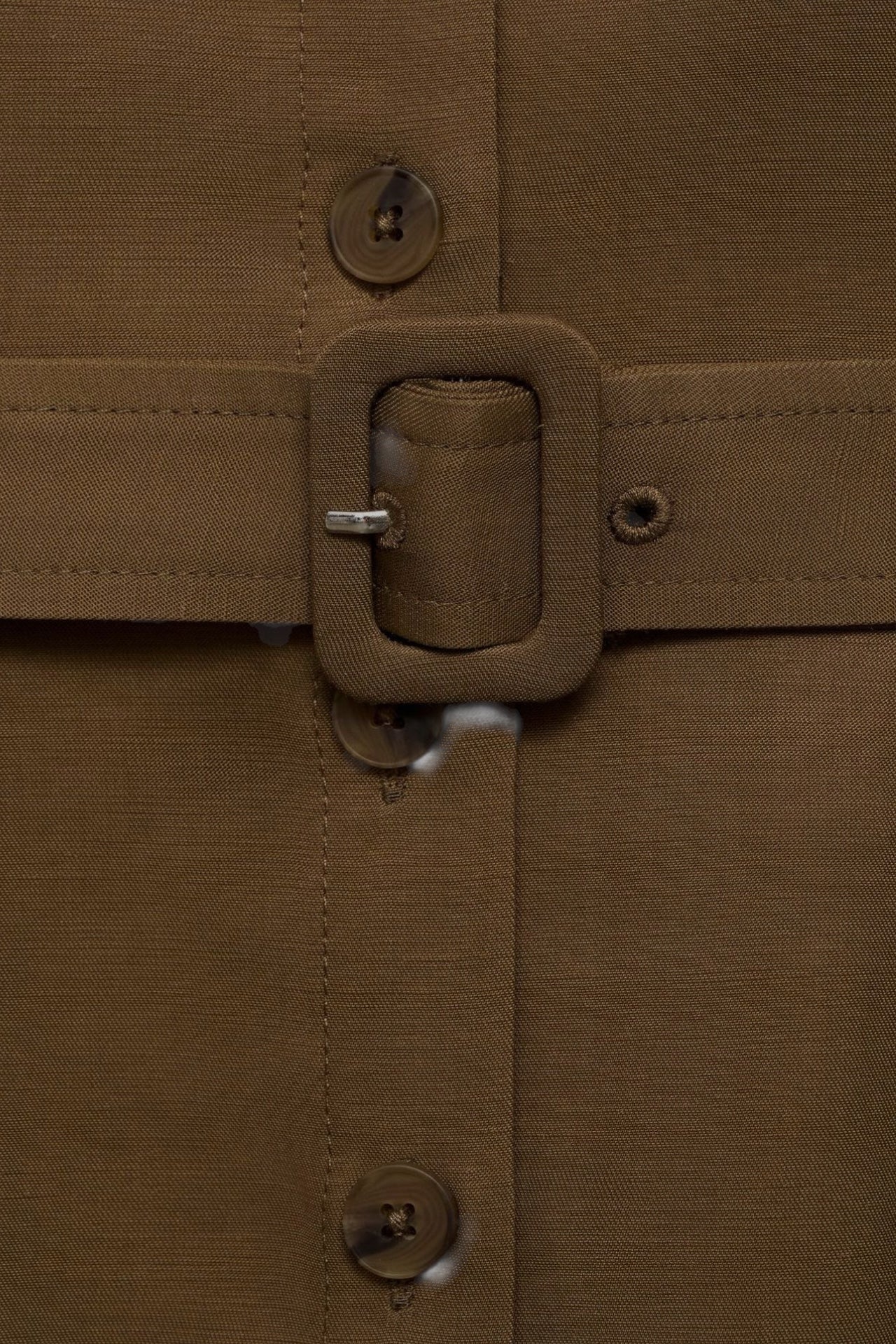 Café Belted Tencel Shirt Dress