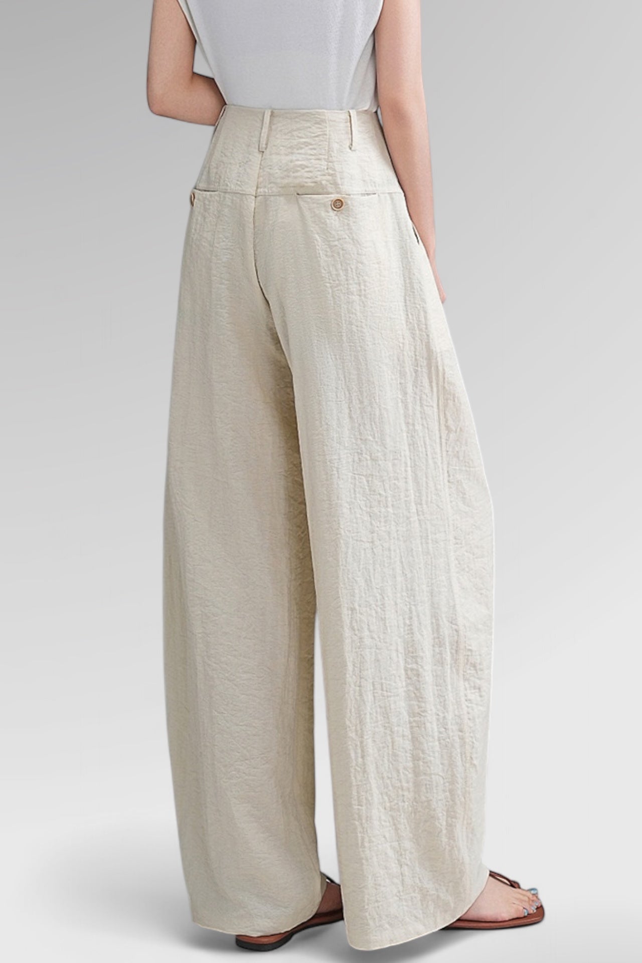 Ethereal Flow Linen Trousers