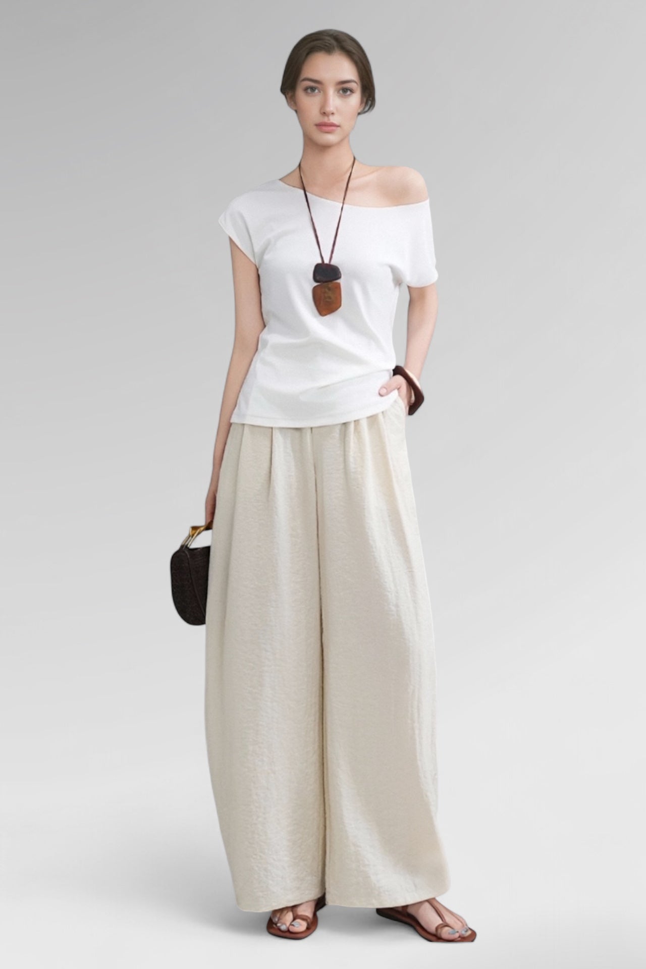 Ethereal Flow Linen Trousers