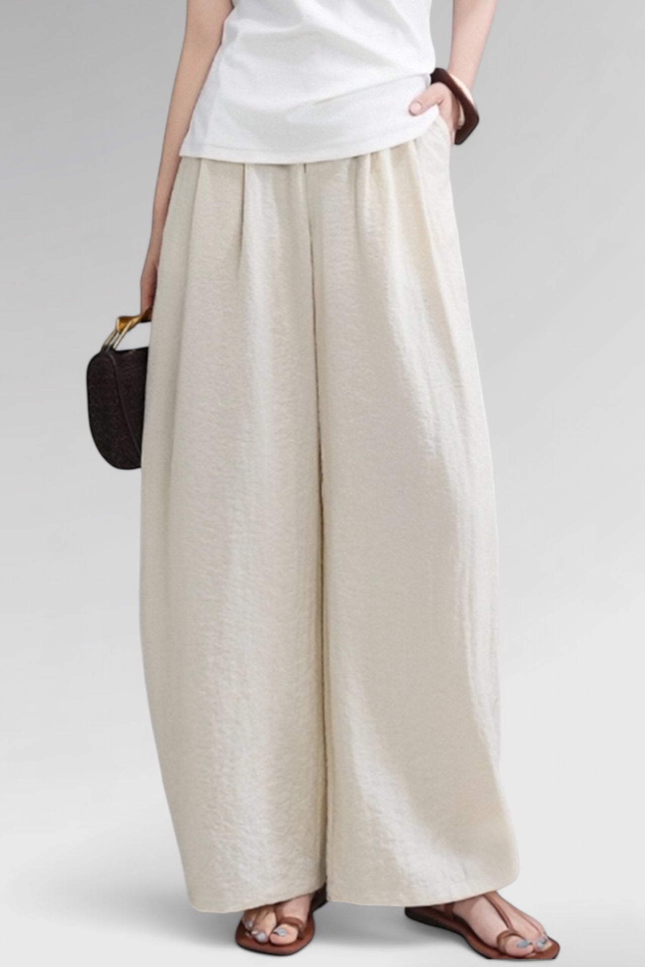 Ethereal Flow Linen Trousers