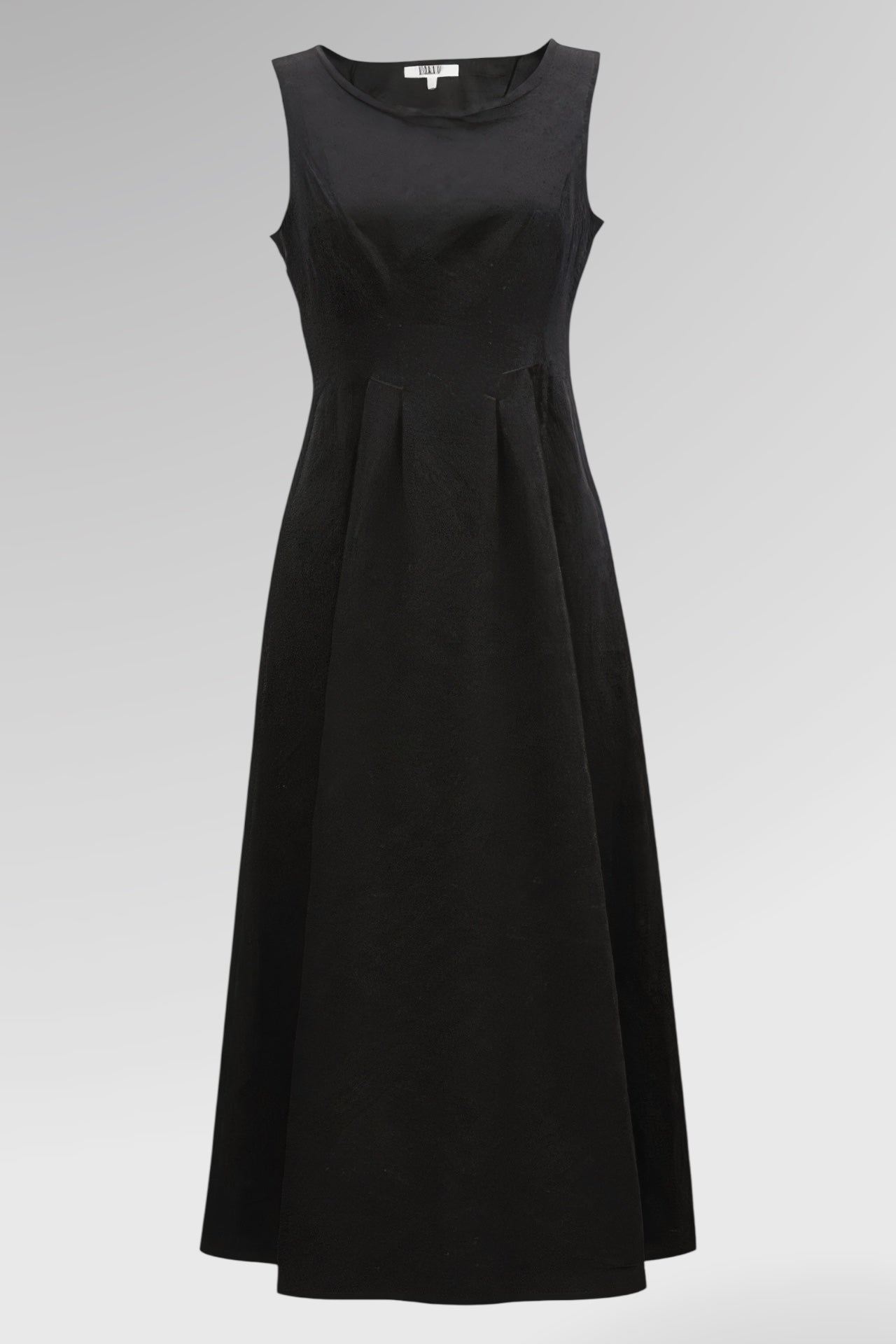 Crisp Cotton Sleeveless Midi Dress
