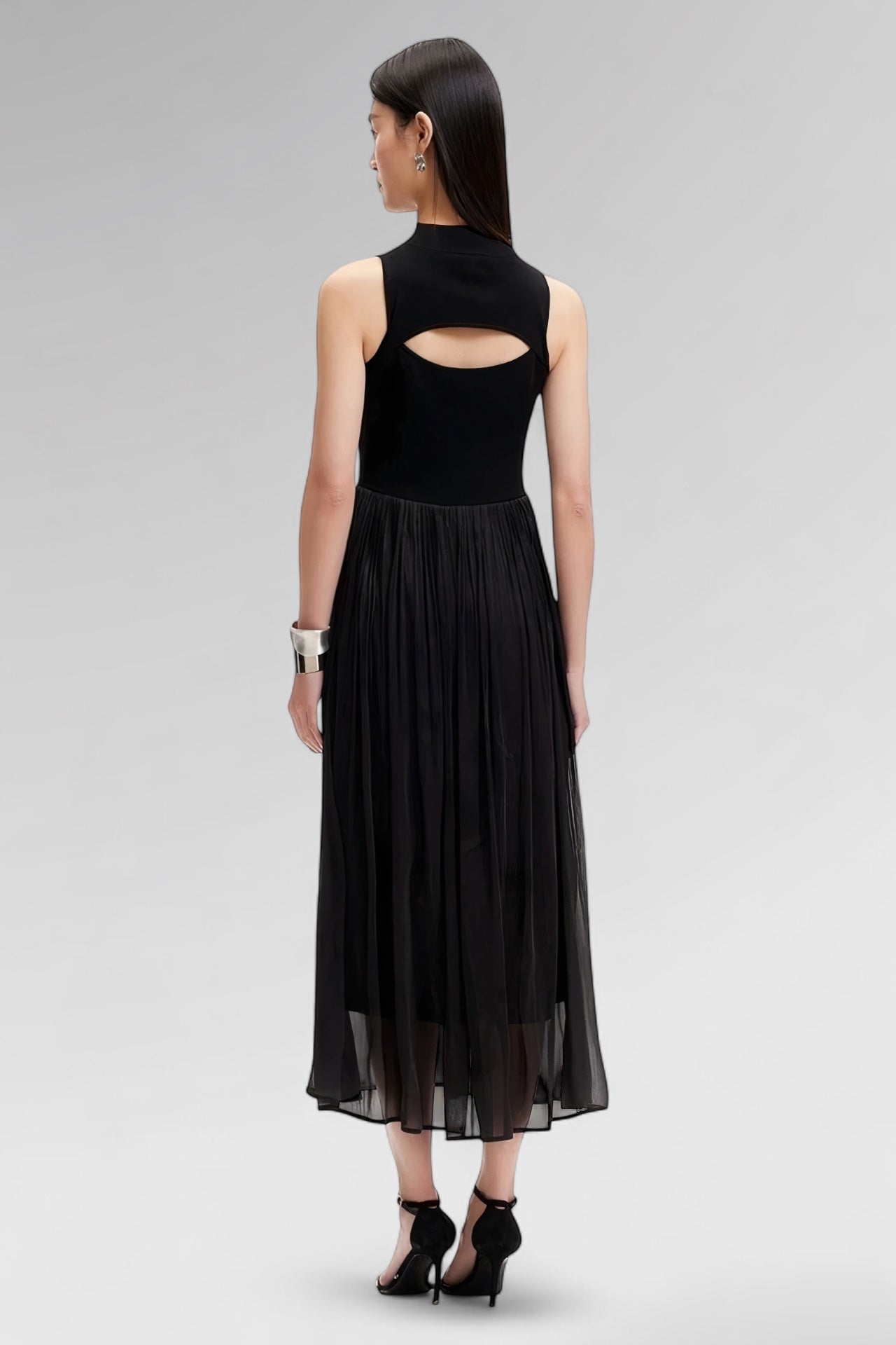 Ethereal Pleated Midi Dress