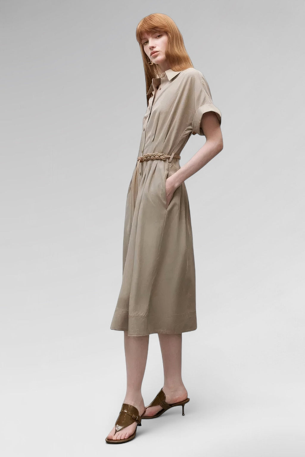 Sierra Belted Shirt Dress