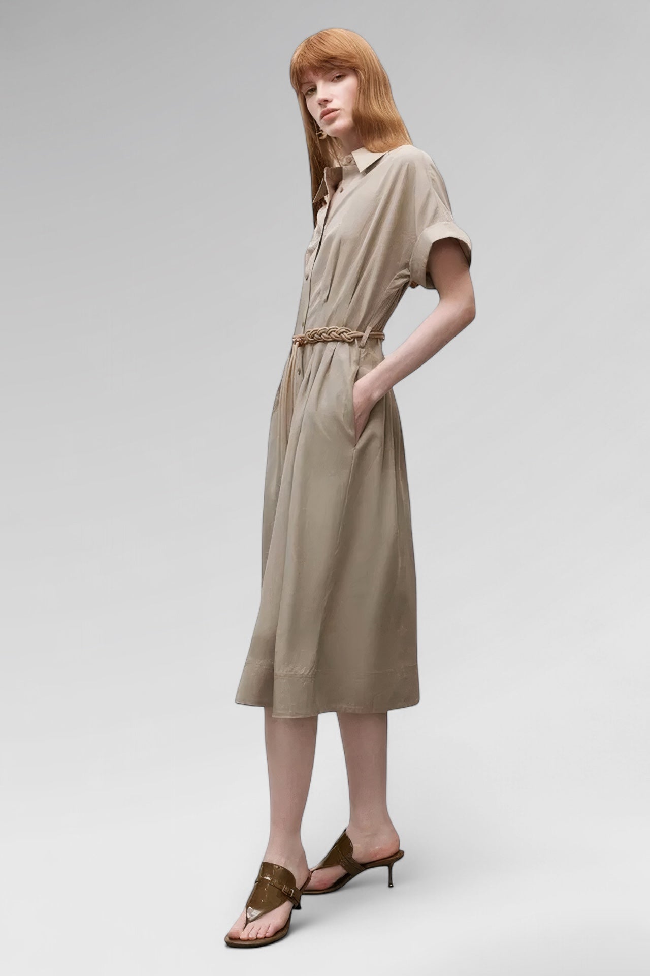 Sierra Belted Shirt Dress