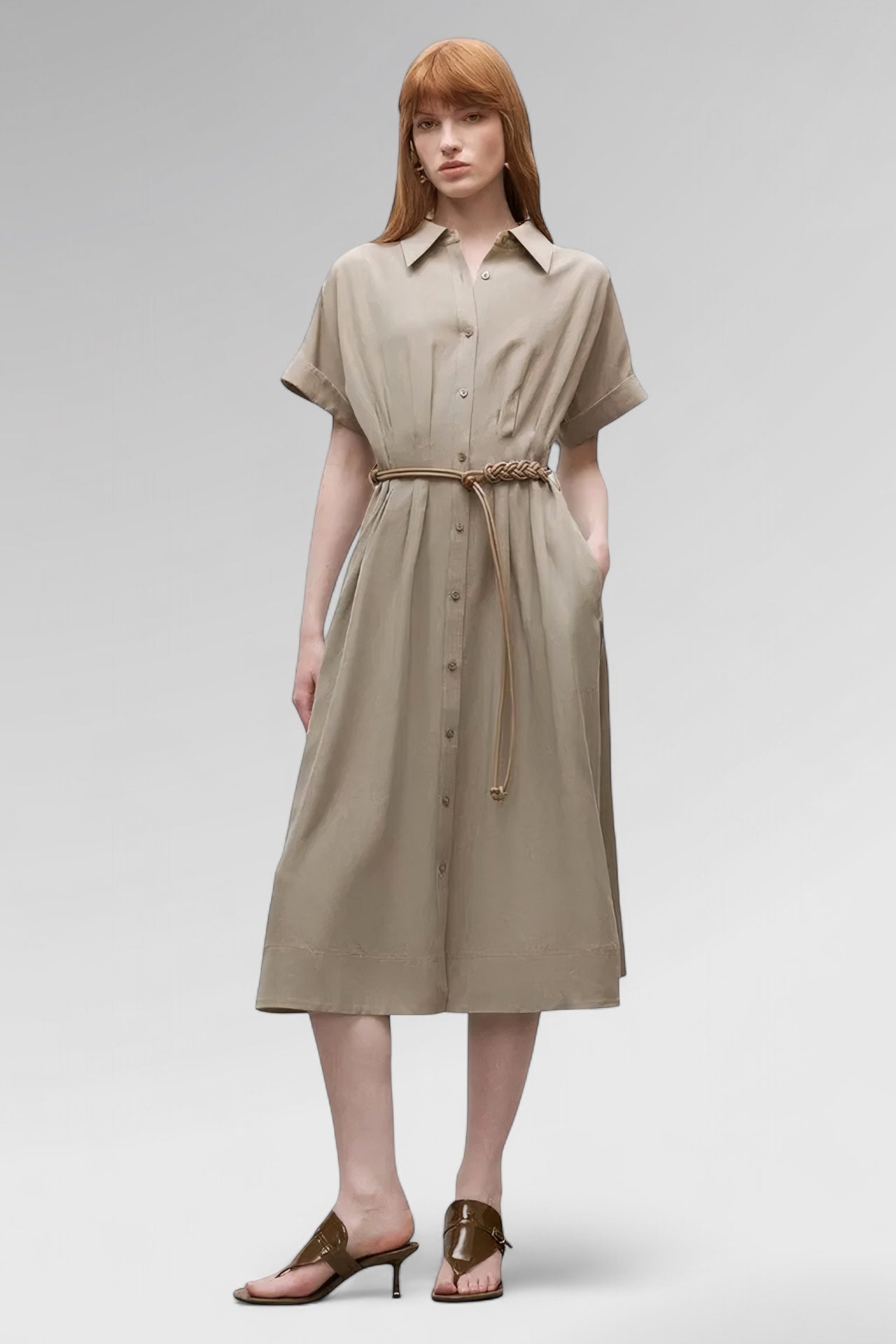 Sierra Belted Shirt Dress