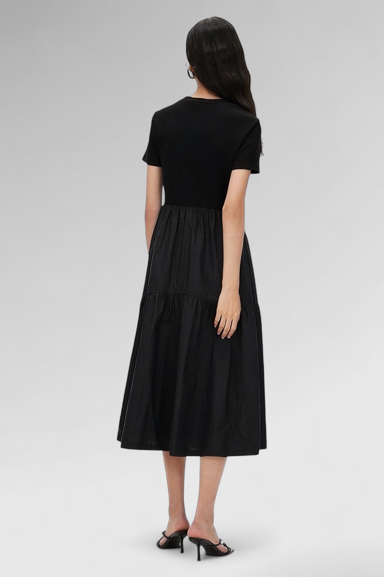 Shadow Grace Cotton Midi Dress