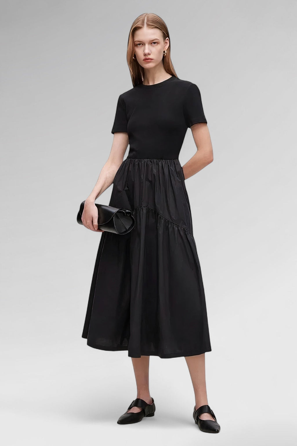 Shadow Grace Cotton Midi Dress