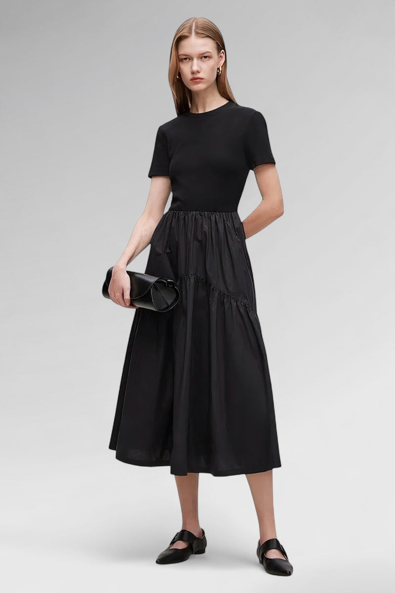 Shadow Grace Cotton Midi Dress