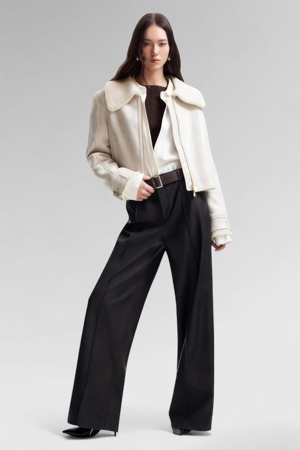 Downtown Edge Shearling Jacket