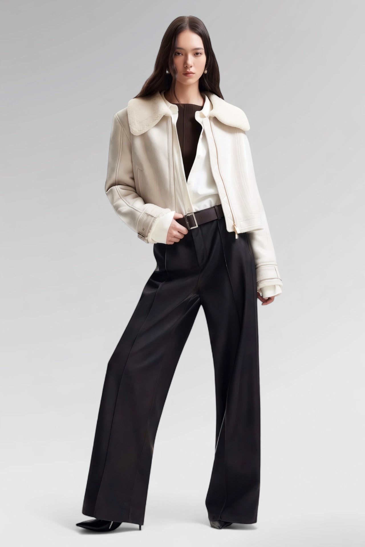 Downtown Edge Shearling Jacket