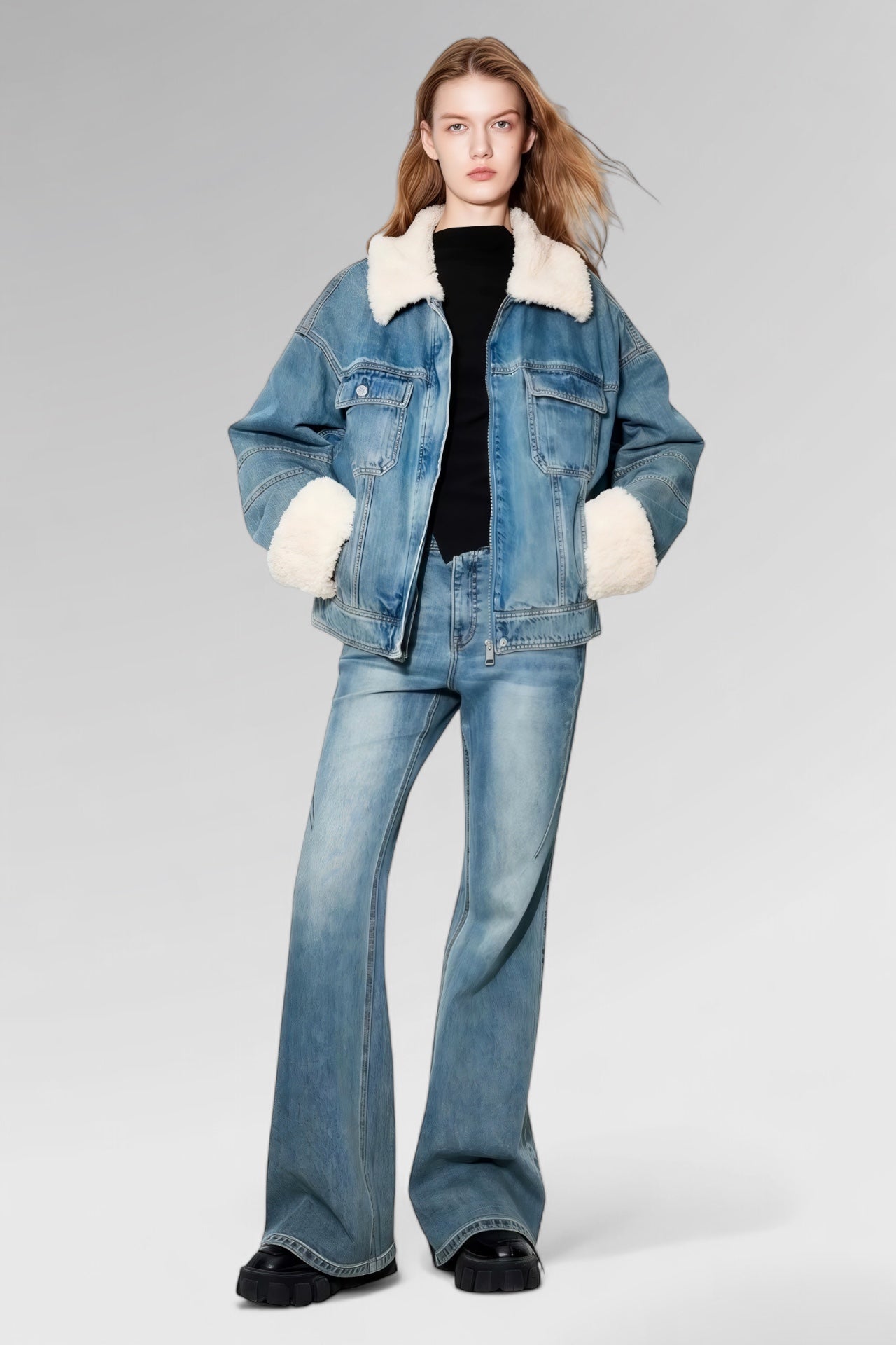 Bluehaven Cropped Denim Jacket