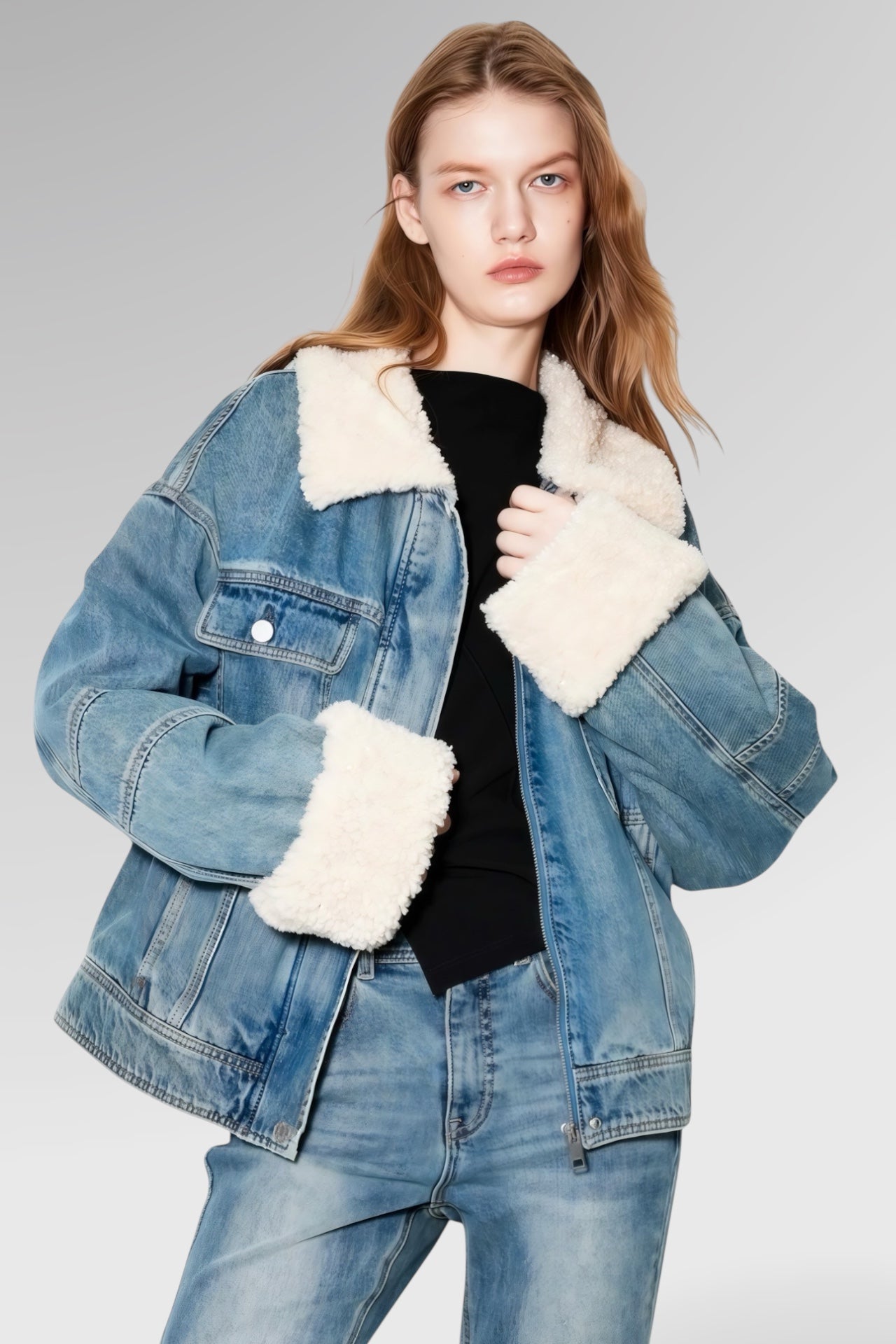 Bluehaven Cropped Denim Jacket