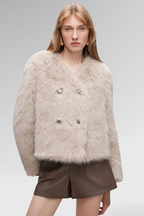 Alpine Whisper Faux Fur Jacket