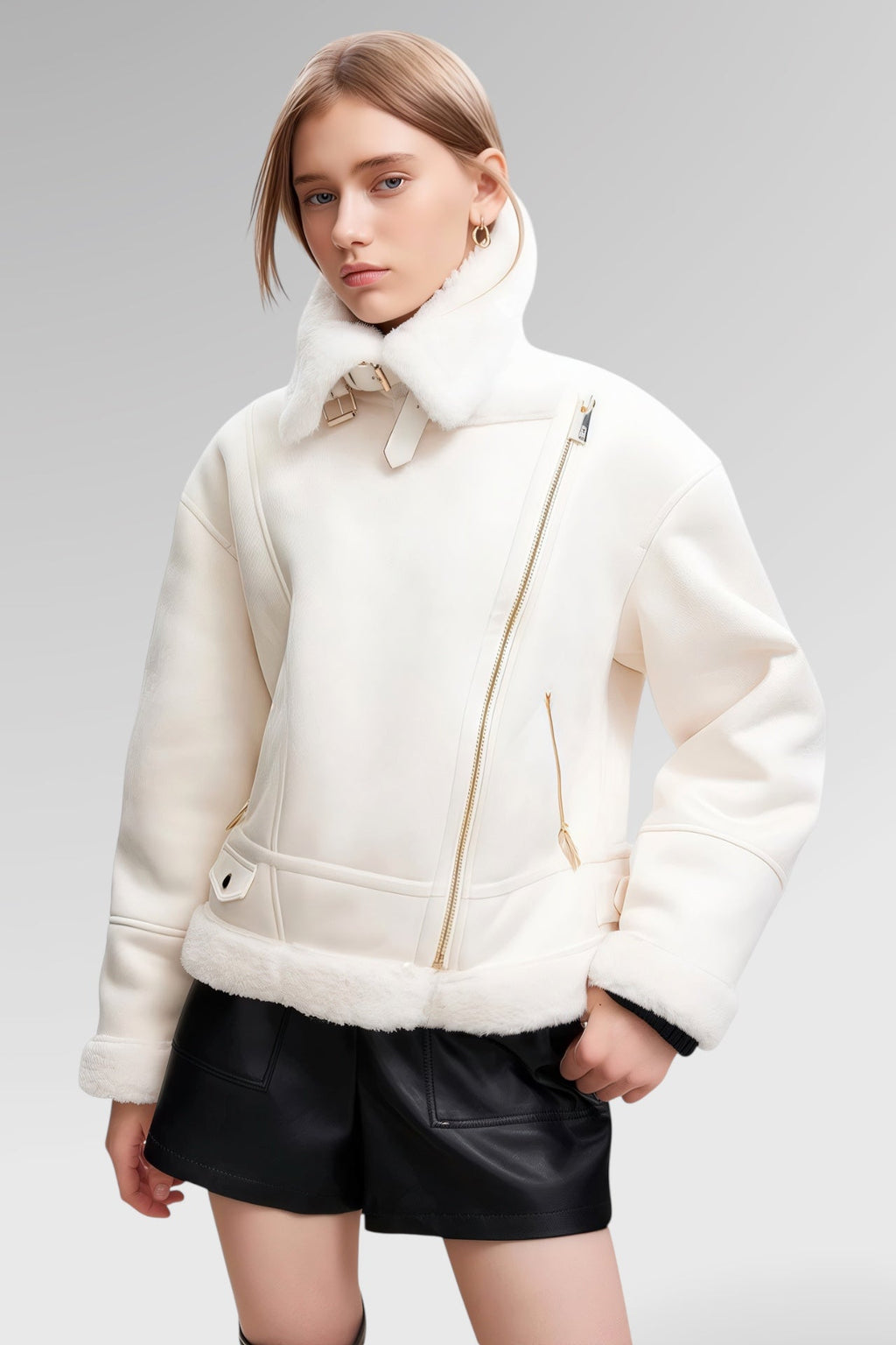 Whiteveil Luxe Shearling Jacket